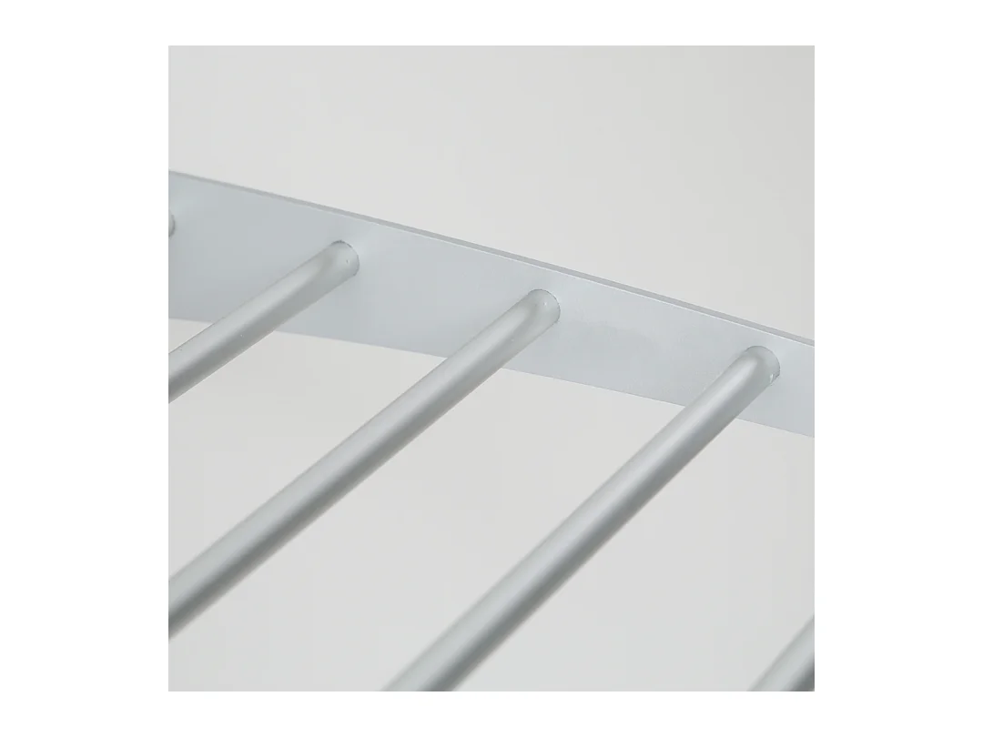 Étendoir mural en aluminium résistant et robuste – gris – 128x52x137 cm Wall 120