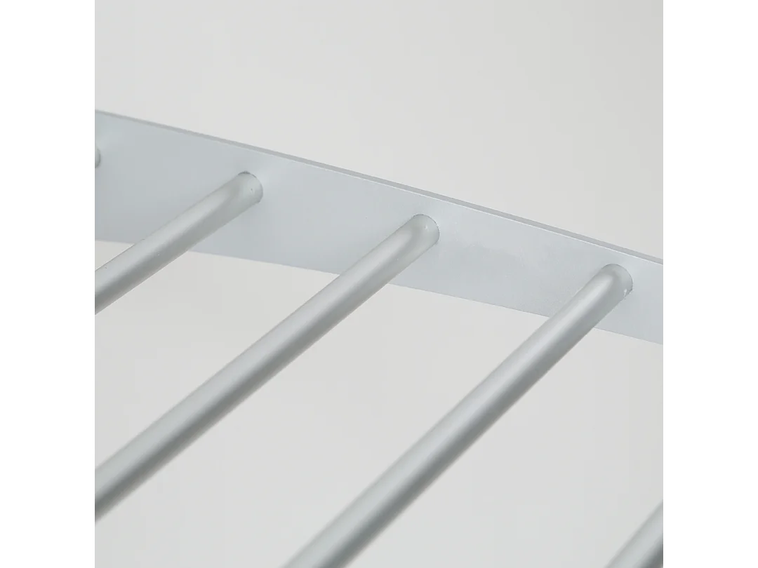 Étendoir mural en aluminium résistant et robuste – gris – 128x52x137 cm Wall 120