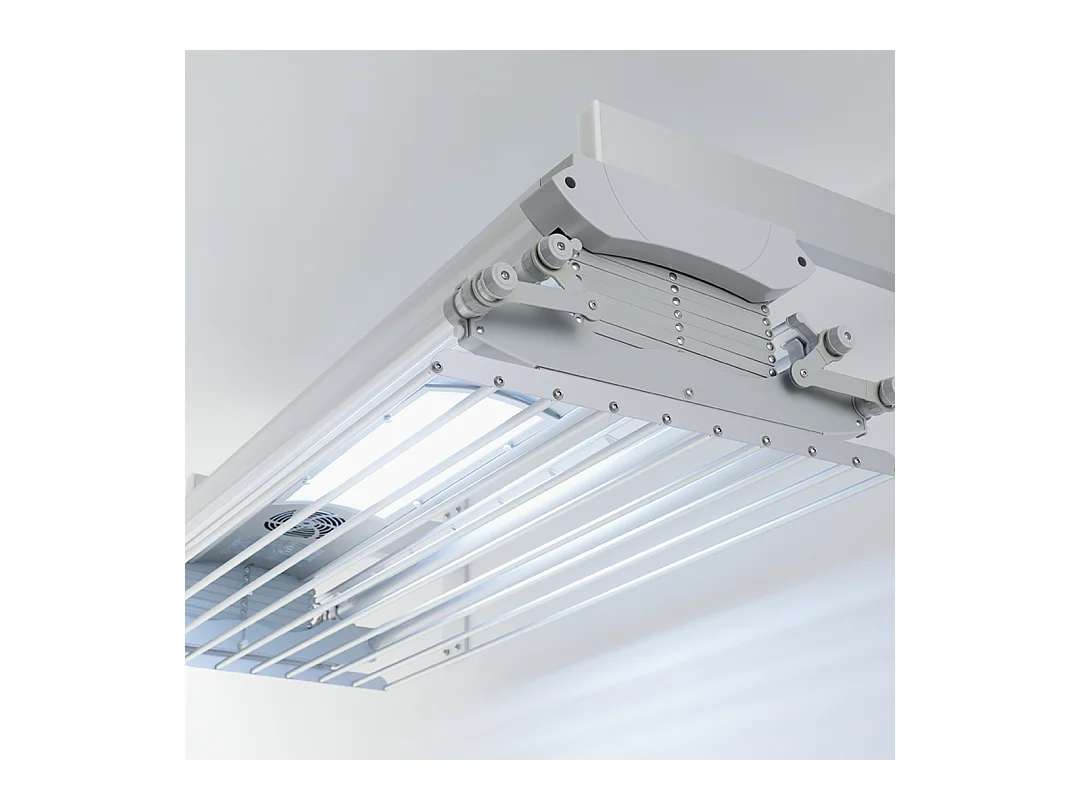 Étendoir électrique mur ou plafond en aluminium résistant – gris – 160x57x30 cm Air 150