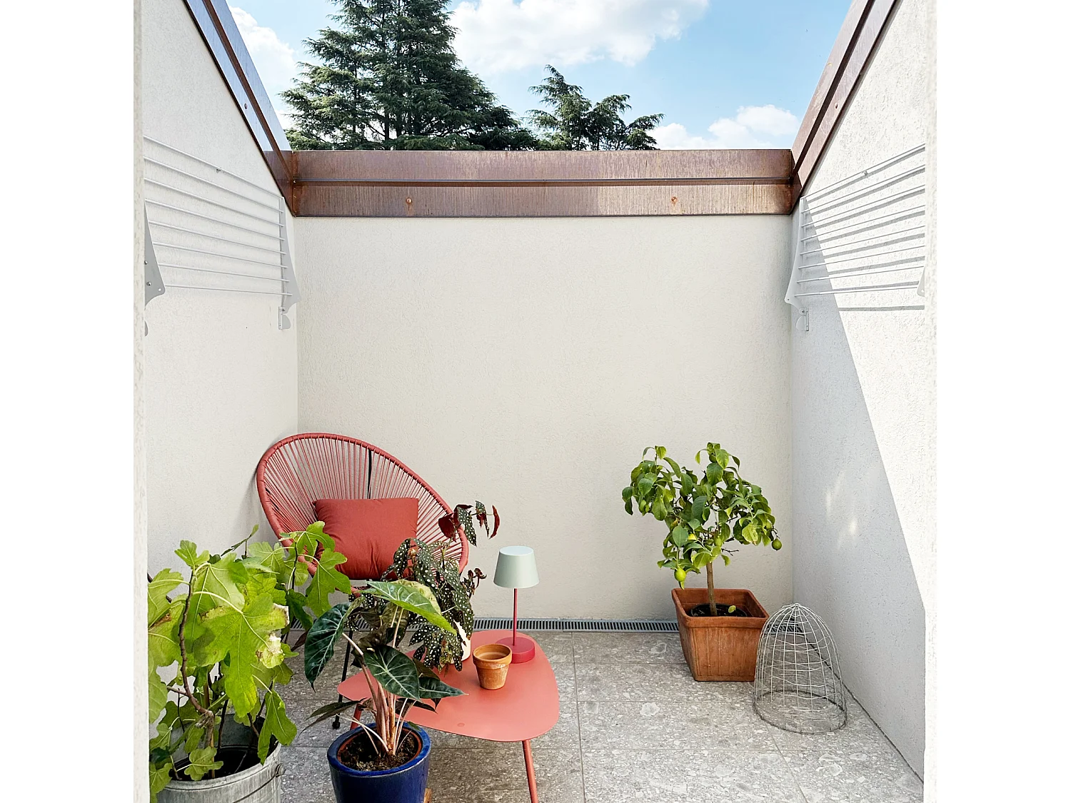 Étendoir à linge mural en aluminium résistant – blanc – 100x50x10 cm Fold 100