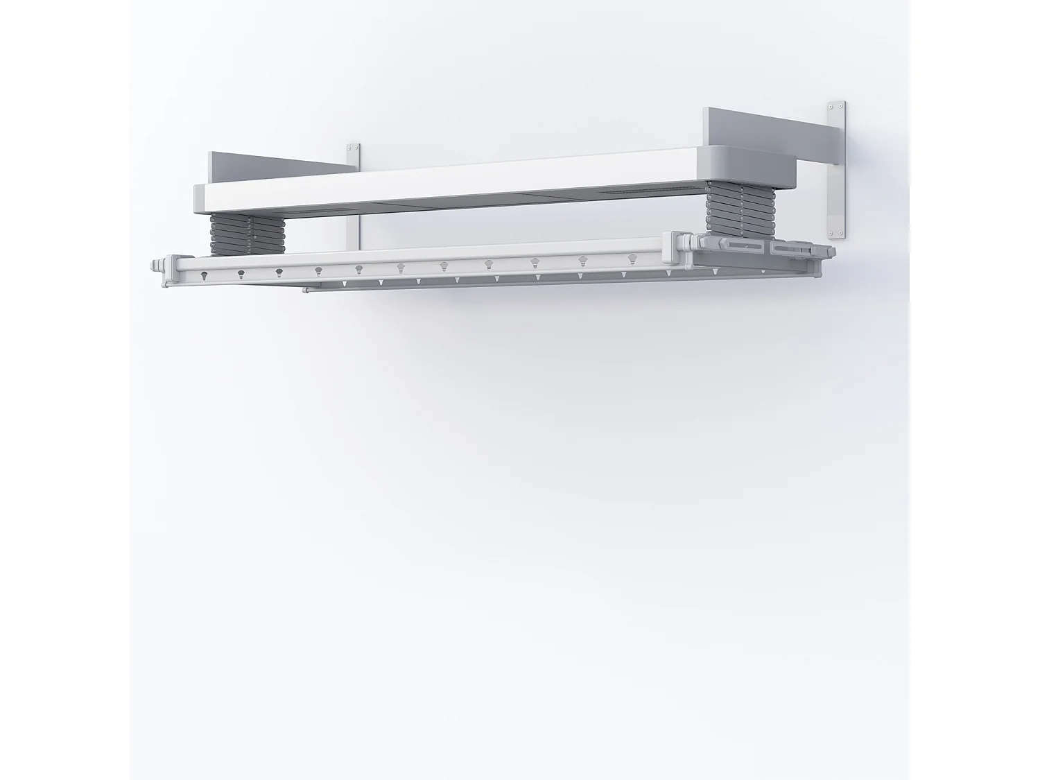 Étendoir électrique mur ou plafond en aluminium résistant – gris – 160x52x70 cm PRO 150