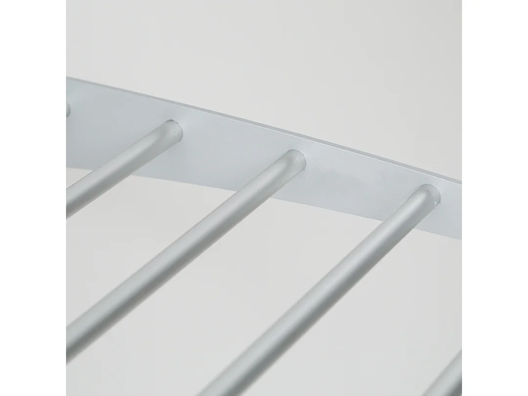 Étendoir mural repliable pratique et solide – gris – 108x52x137 cm Wall 100