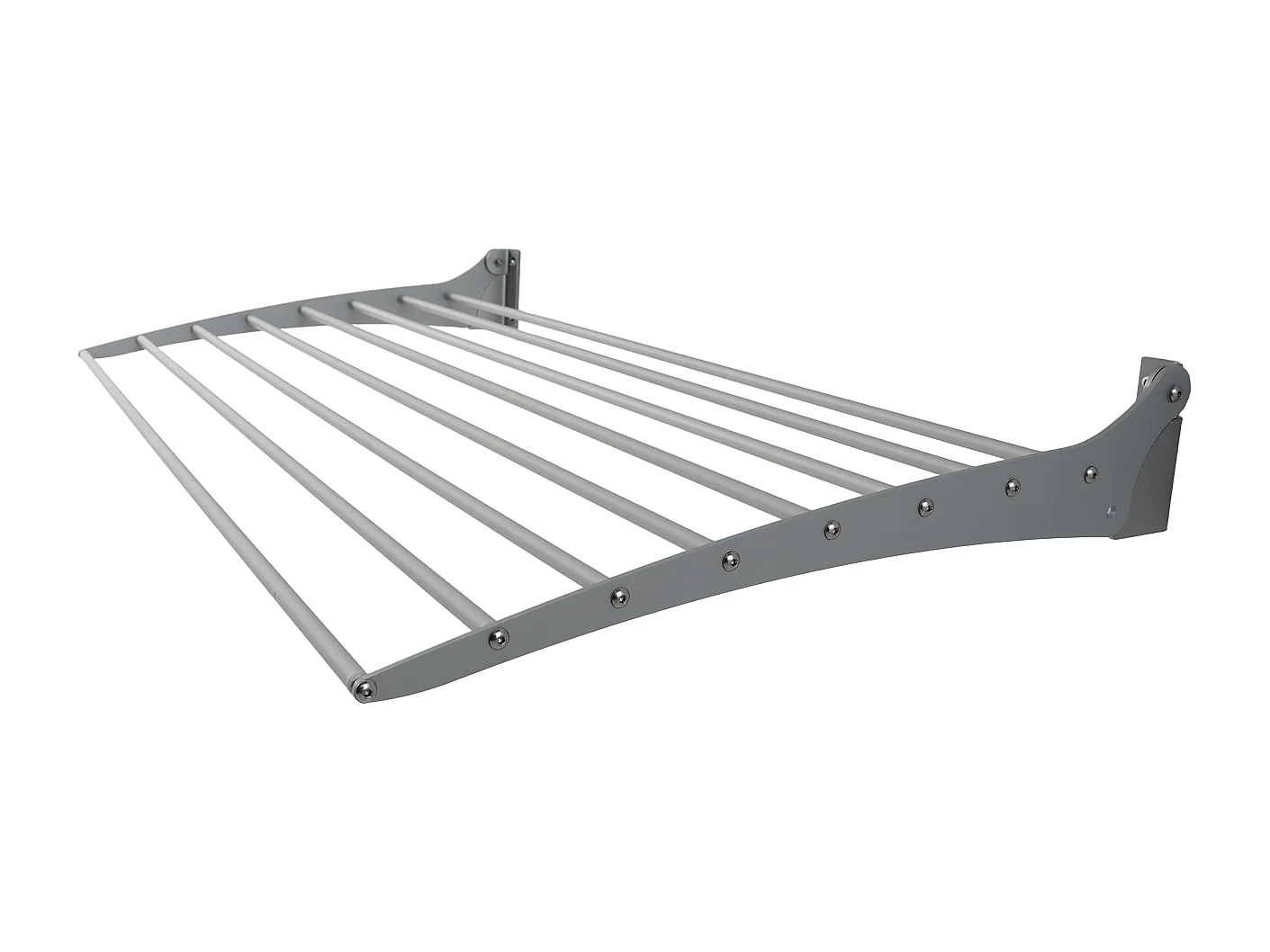 Étendoir à linge mural étendoir mural repliable – gris – 60x50x10 cm Fold 60