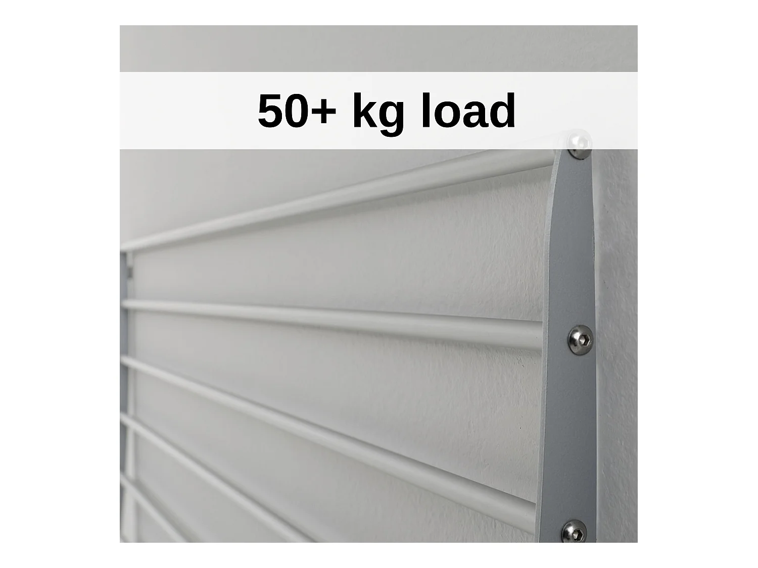 Étendoir mural 3 grilles pliable et réglable en hauteur – gris – 108x52x137 cm Tower