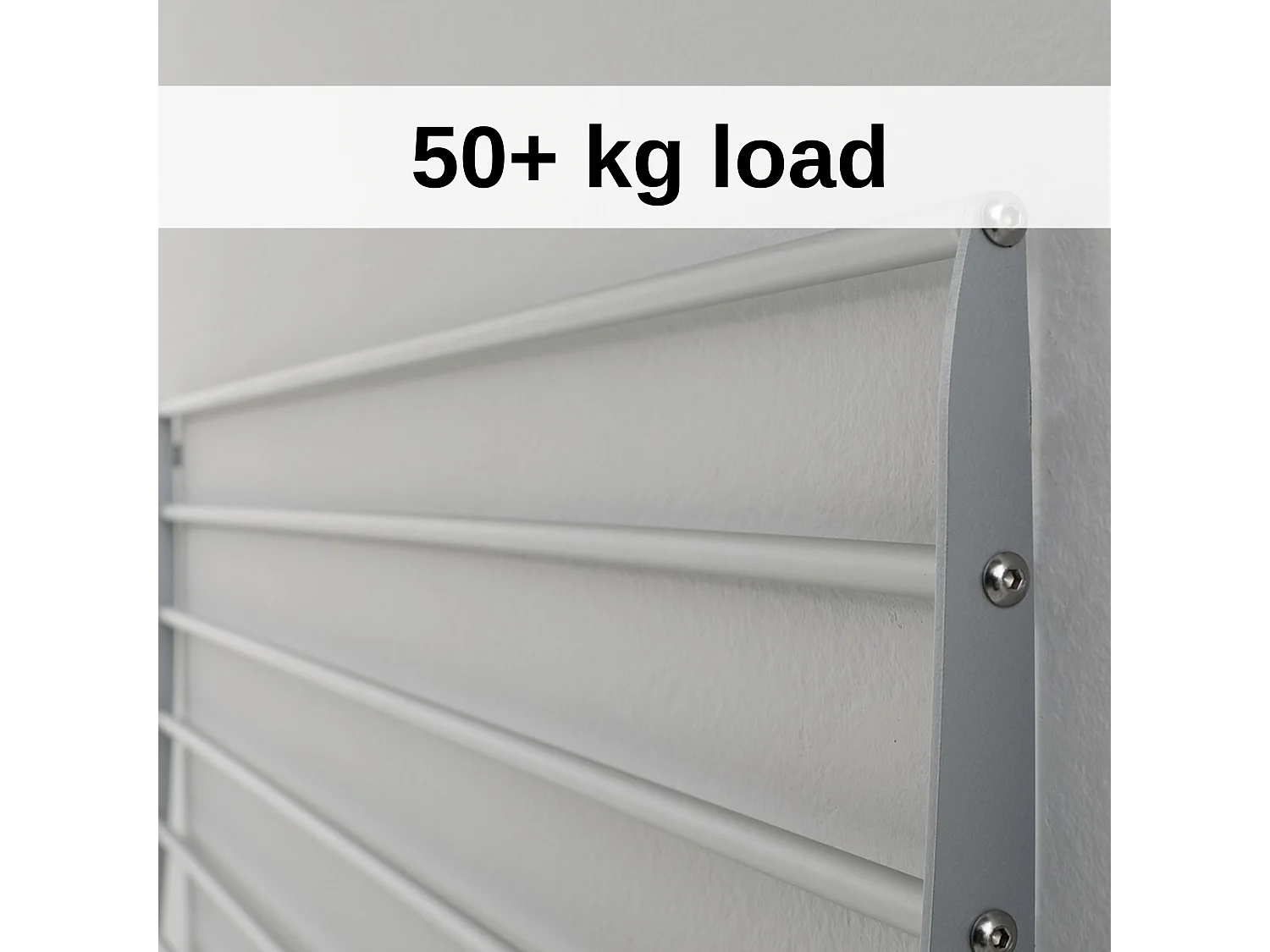 Étendoir mural 3 grilles pliable et réglable en hauteur – gris – 108x52x137 cm Tower