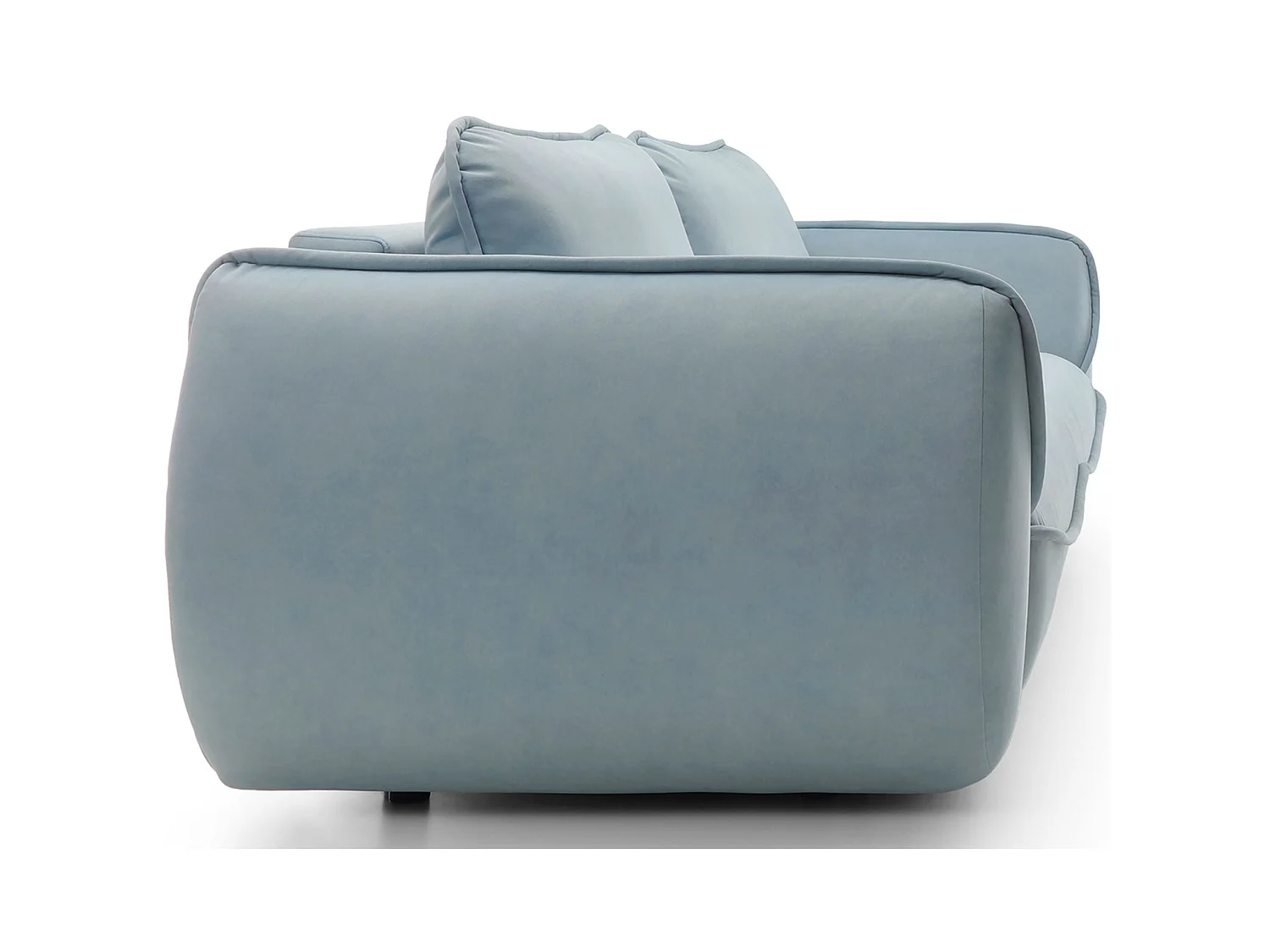 3-zits slaapbank - in blauw fluweel - CUTIE