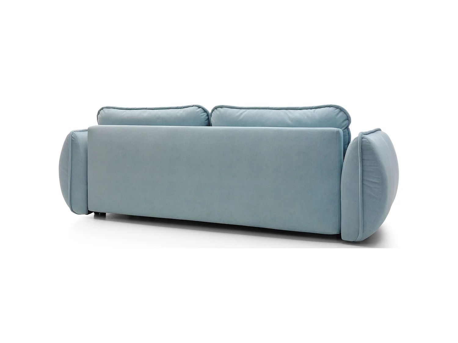 3-zits slaapbank - in blauw fluweel - CUTIE