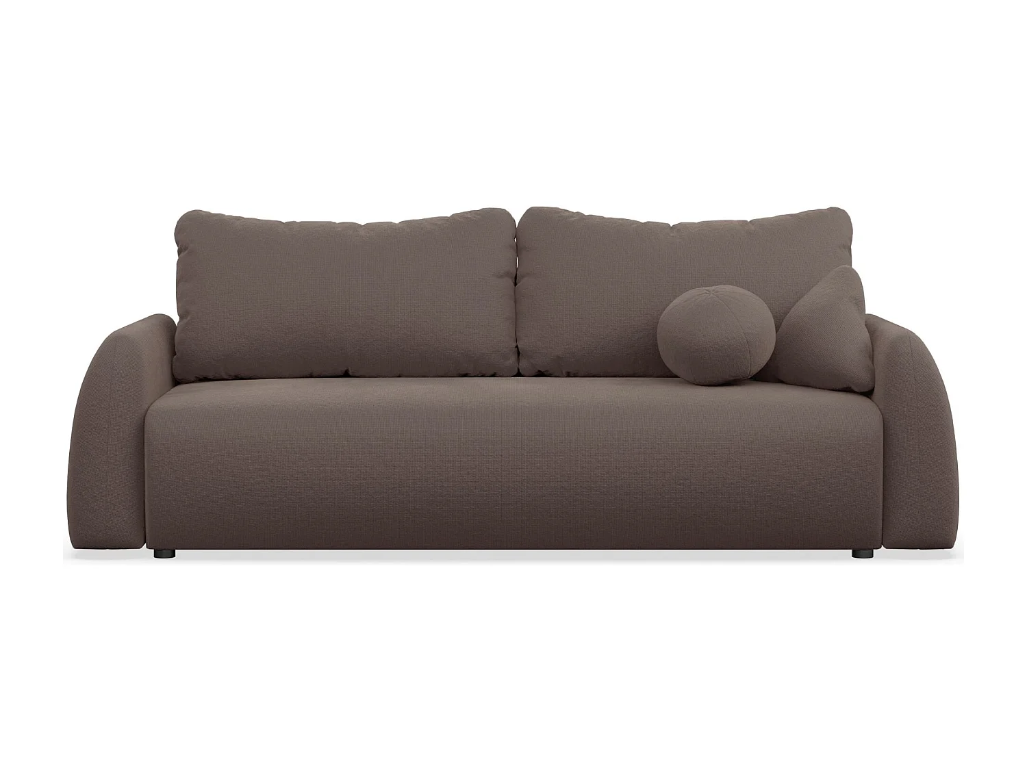 Canapé convertible 3 places - brau chenille - NUBELLE