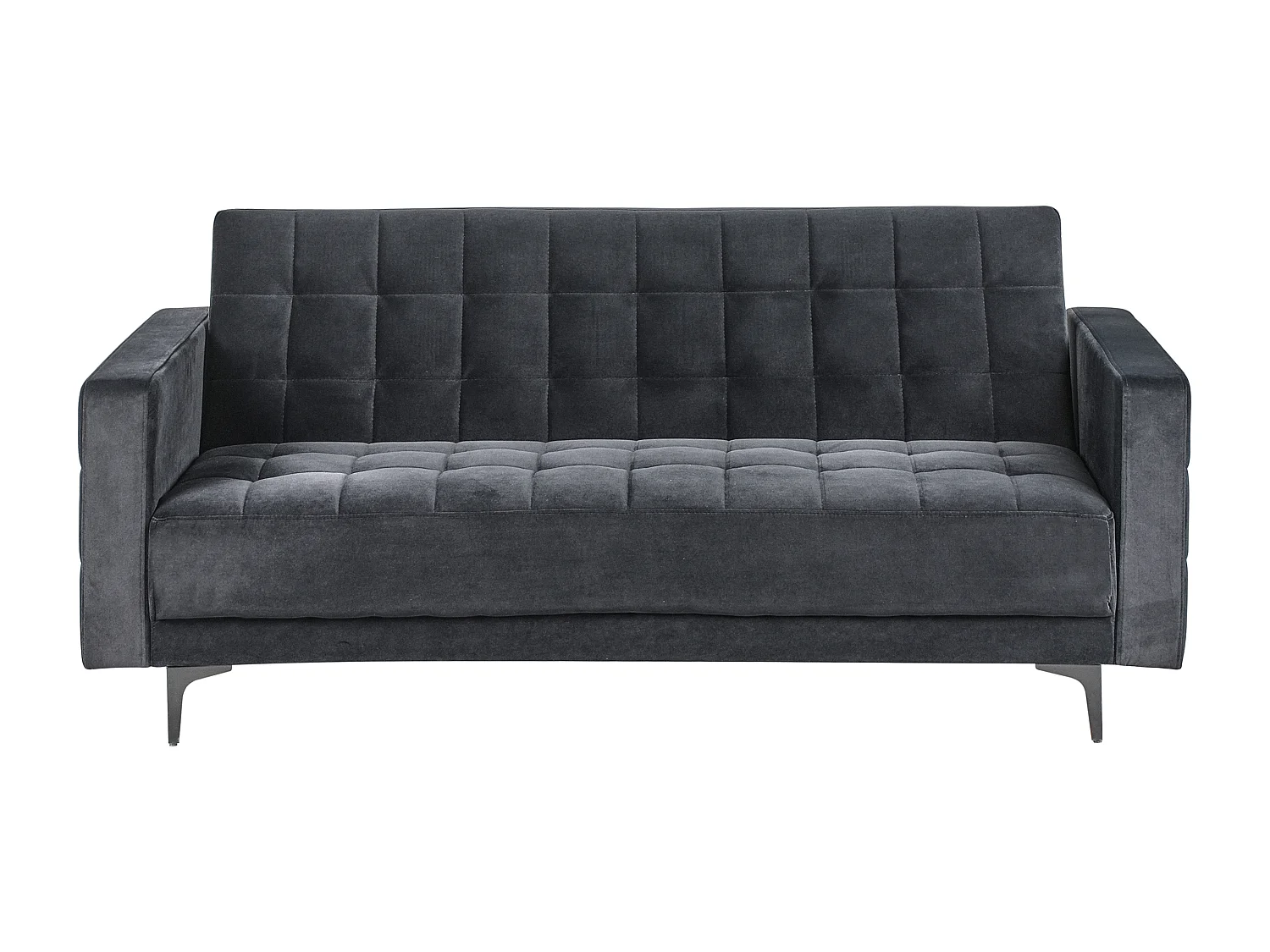 Canapé-lit 3 places ABERDEEN Velours Noir