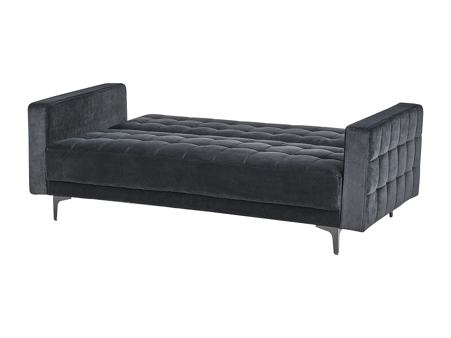 Canapé-lit 3 places ABERDEEN Velours Noir