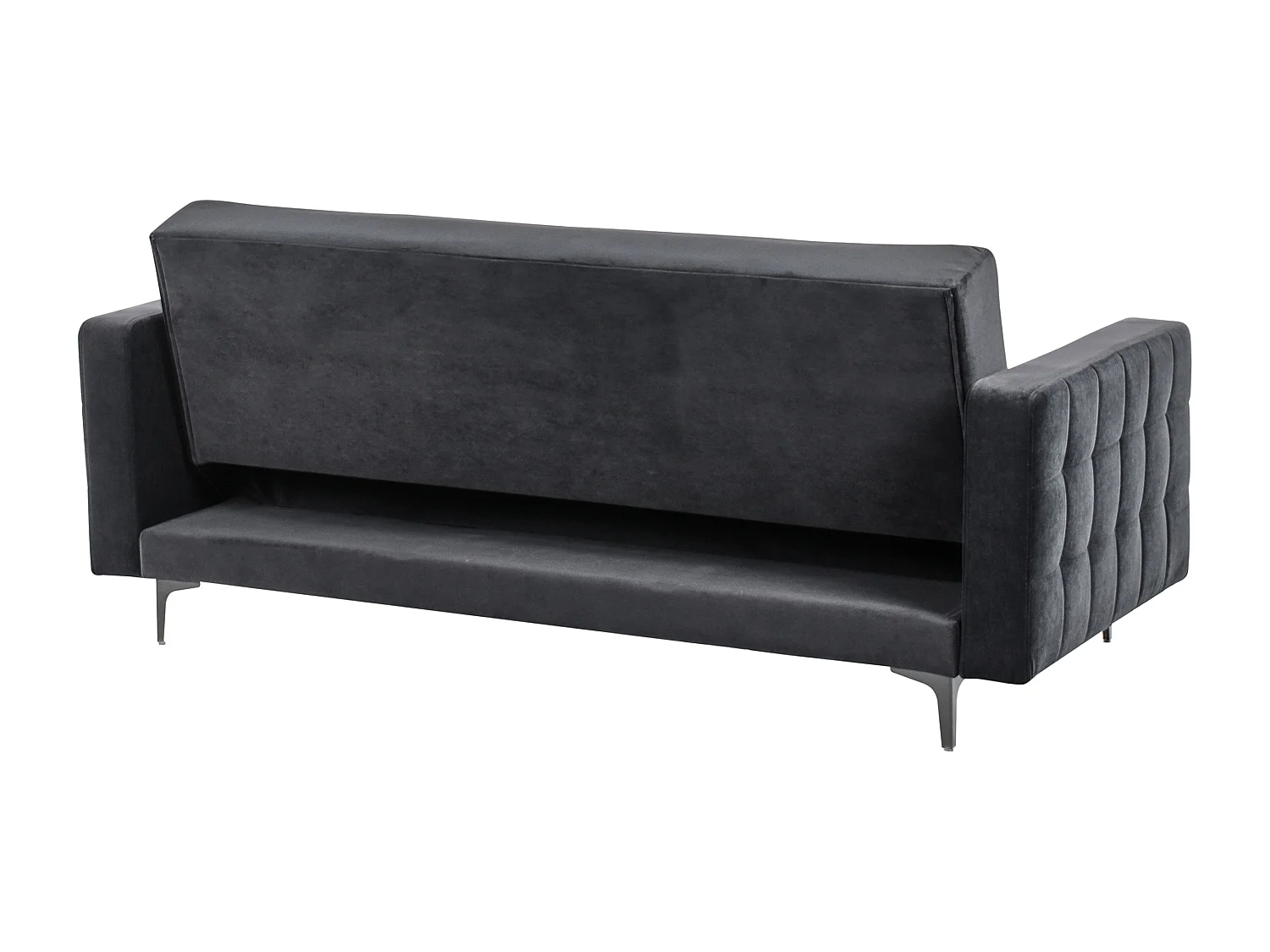 Canapé-lit 3 places ABERDEEN Velours Noir