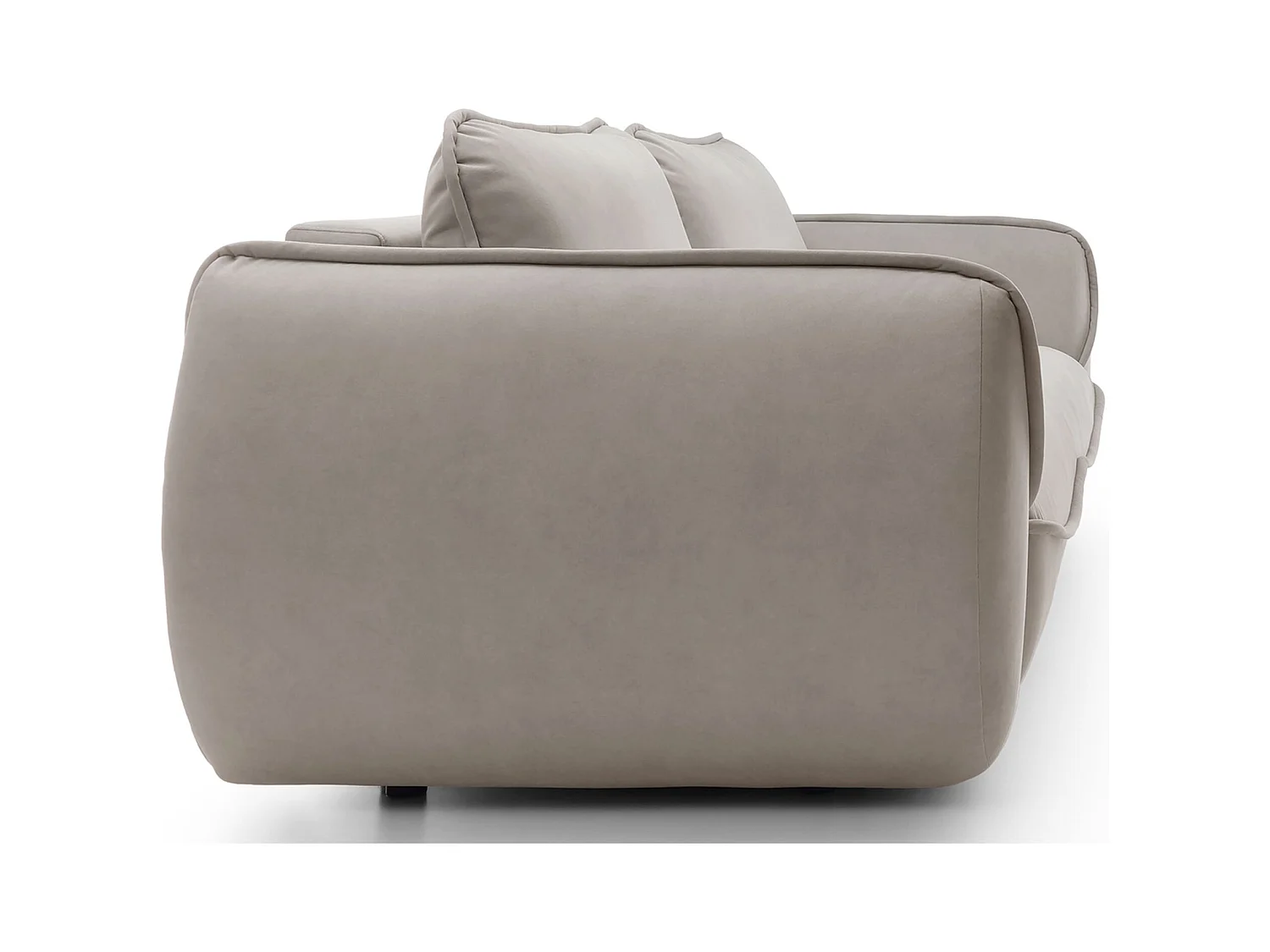 3-Sitzer Sofa - mit Schlaffunktion & Stauraum - Easy-Clean Velours - beige