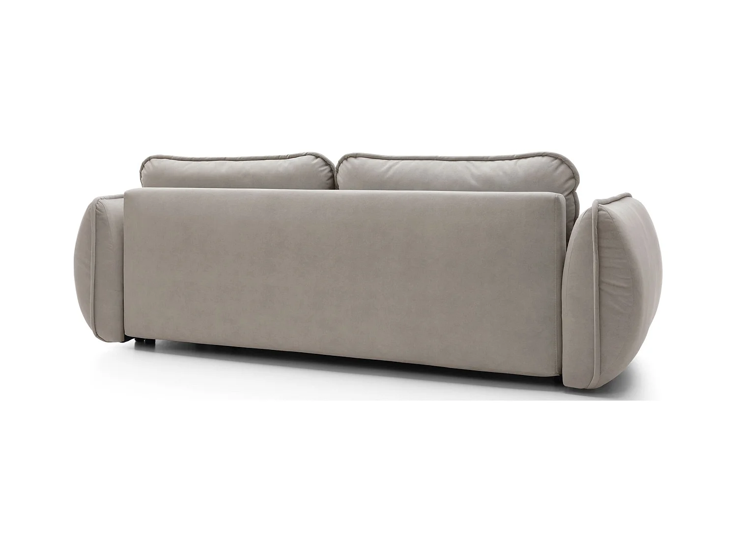 3-Sitzer Sofa - mit Schlaffunktion & Stauraum - Easy-Clean Velours - beige