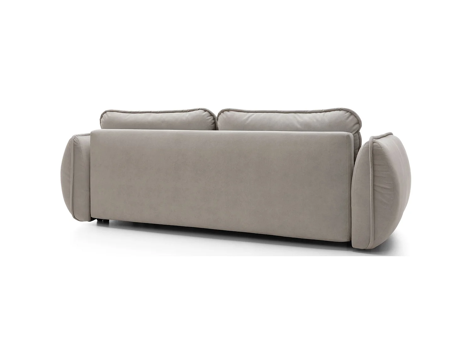 3-Sitzer Sofa - mit Schlaffunktion & Stauraum - Easy-Clean Velours - beige