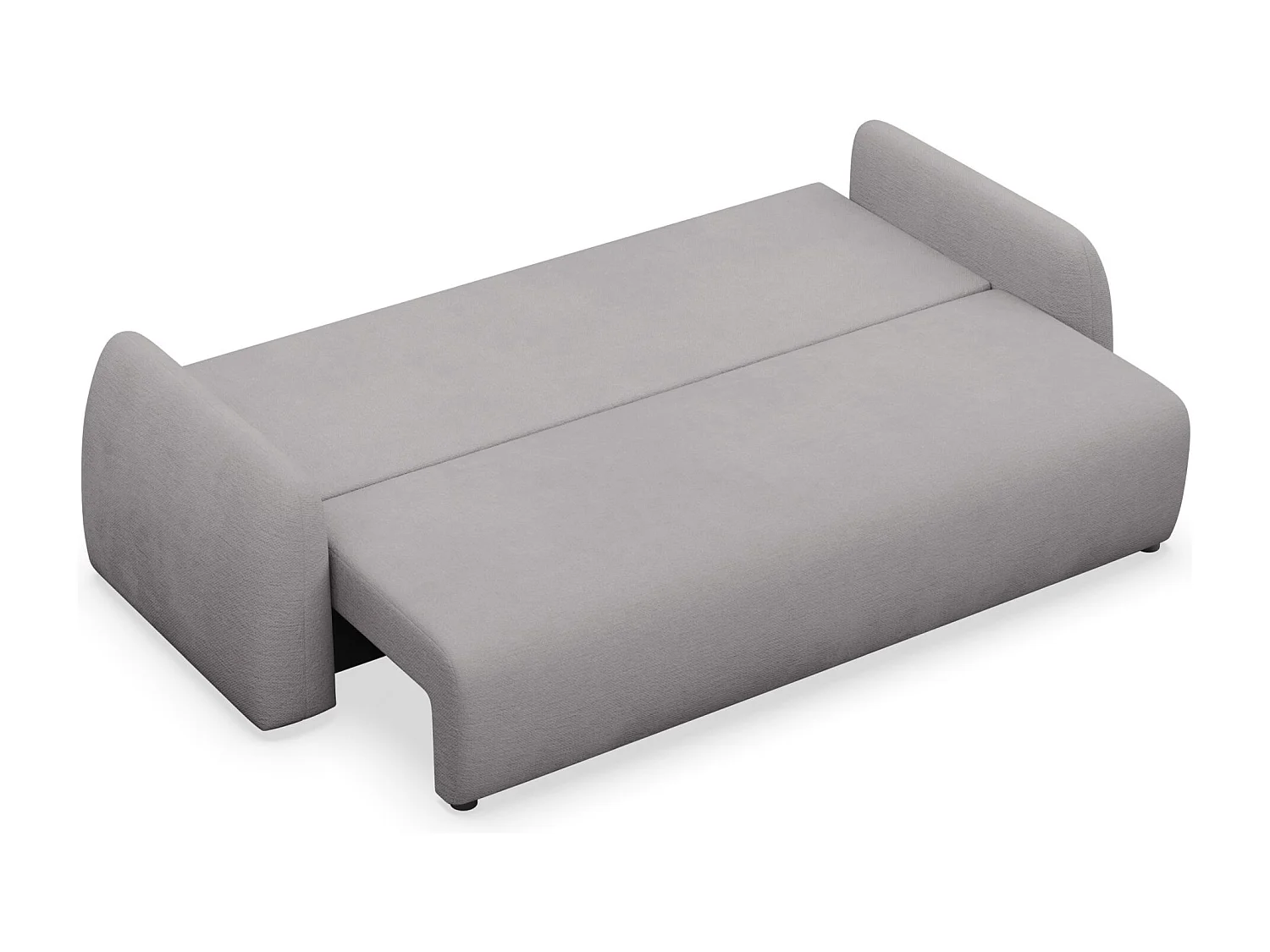 Canapé convertible 3 places - gris- NUBELLE