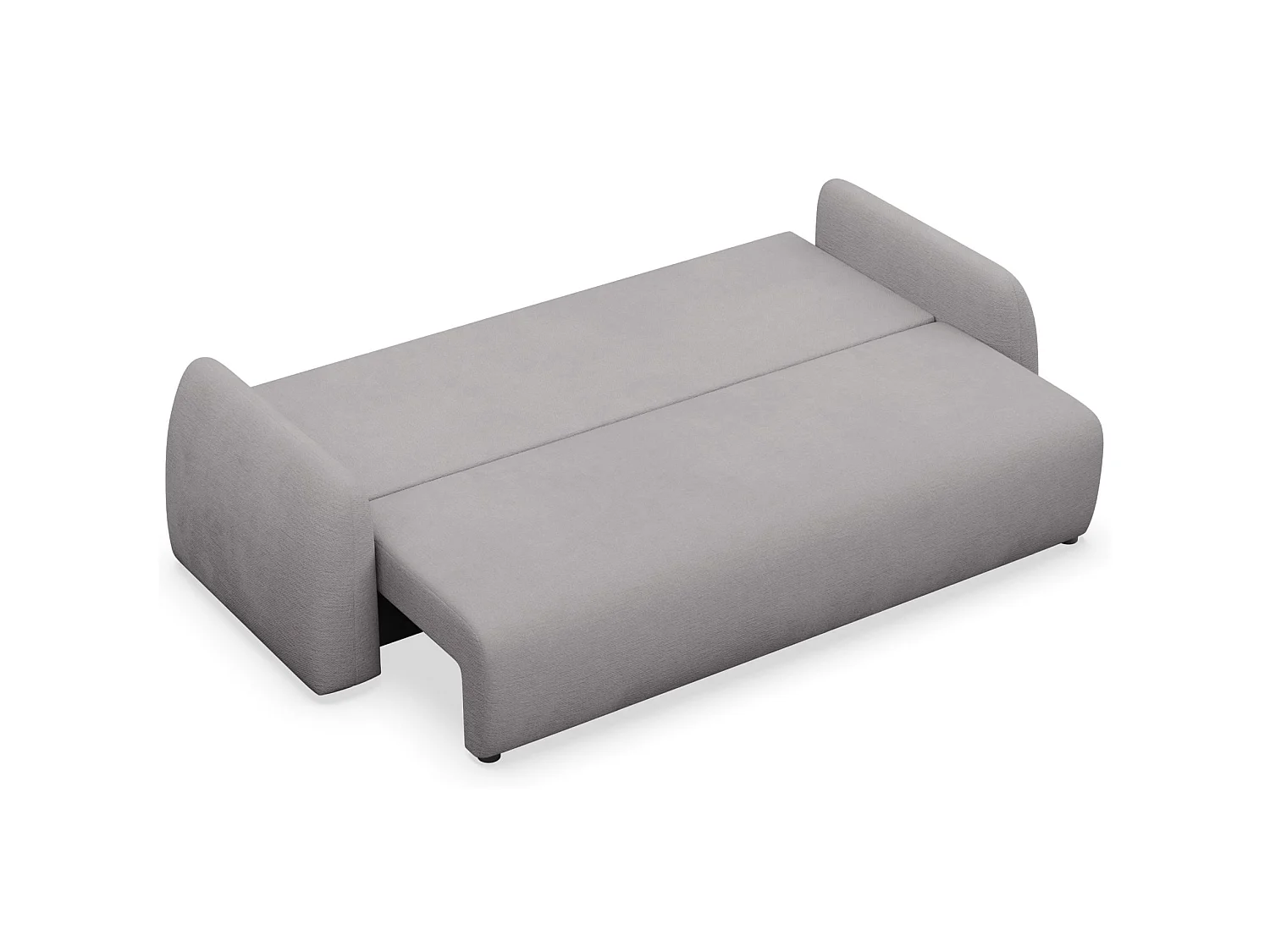 Canapé convertible 3 places - gris- NUBELLE