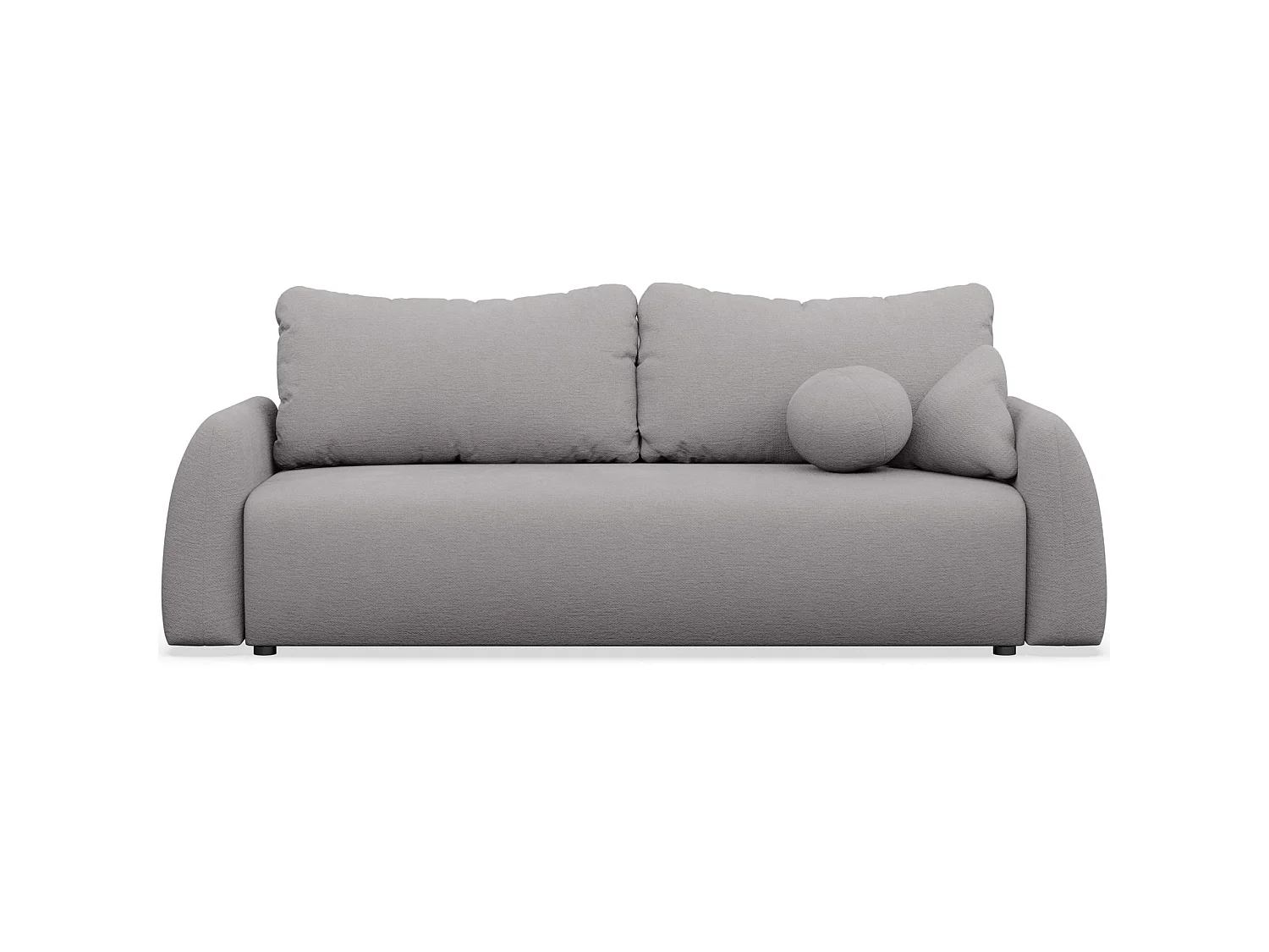 Canapé convertible 3 places - gris- NUBELLE