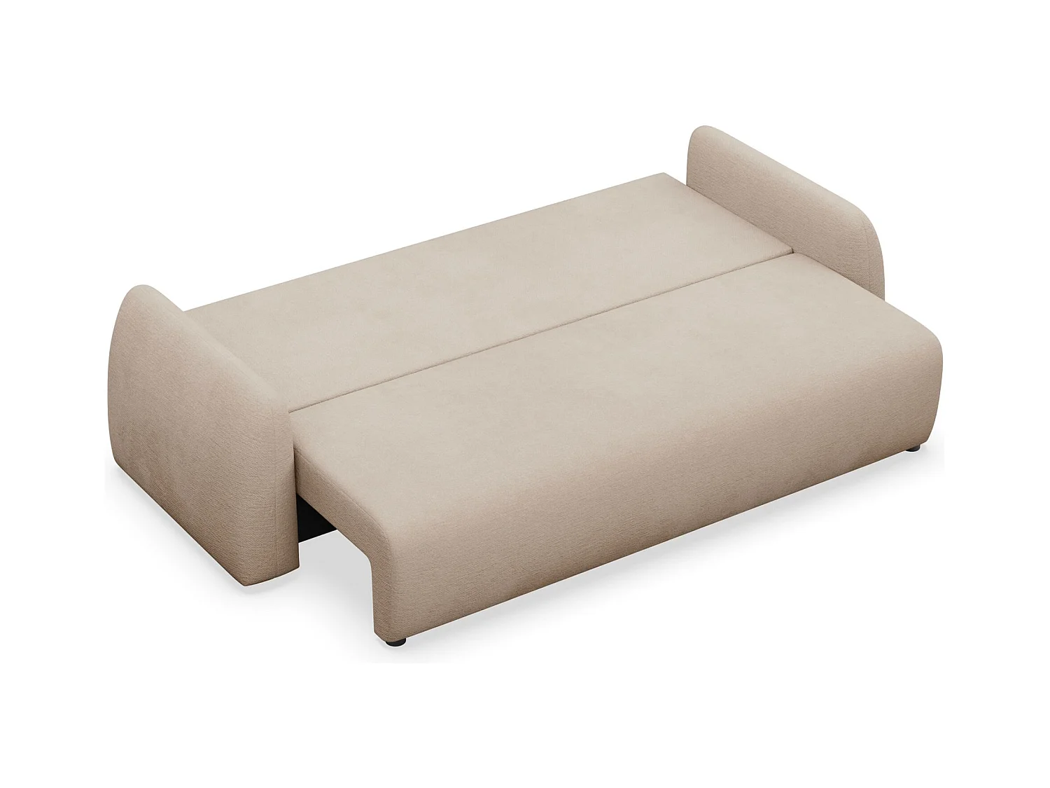 3-Sitzer Sofa - mit Schlaffunktion & Stauraum - Chenille - beige
