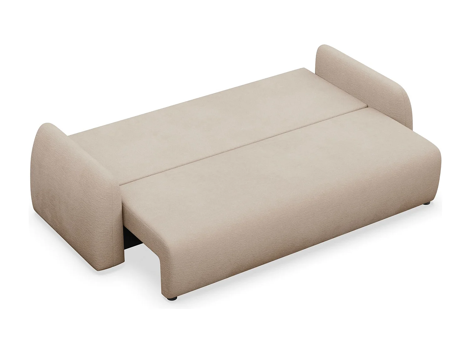 Canapé convertible 3 places - beige- NUBELLE