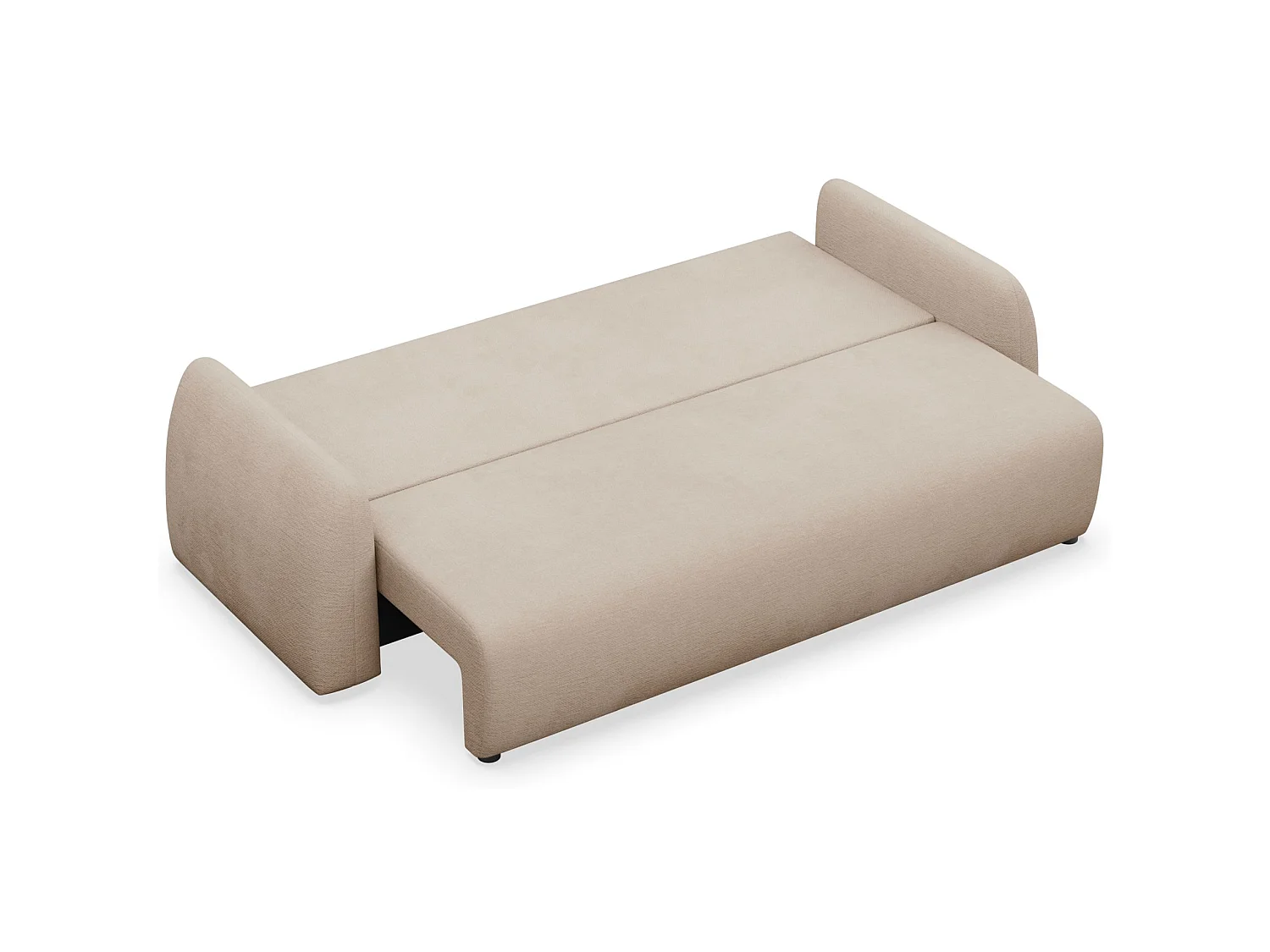 3-zits slaapbank - beige - NUBELLE