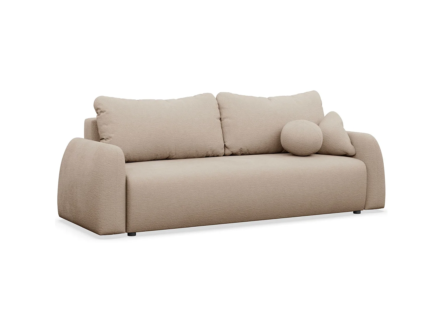 3-zits slaapbank - beige - NUBELLE