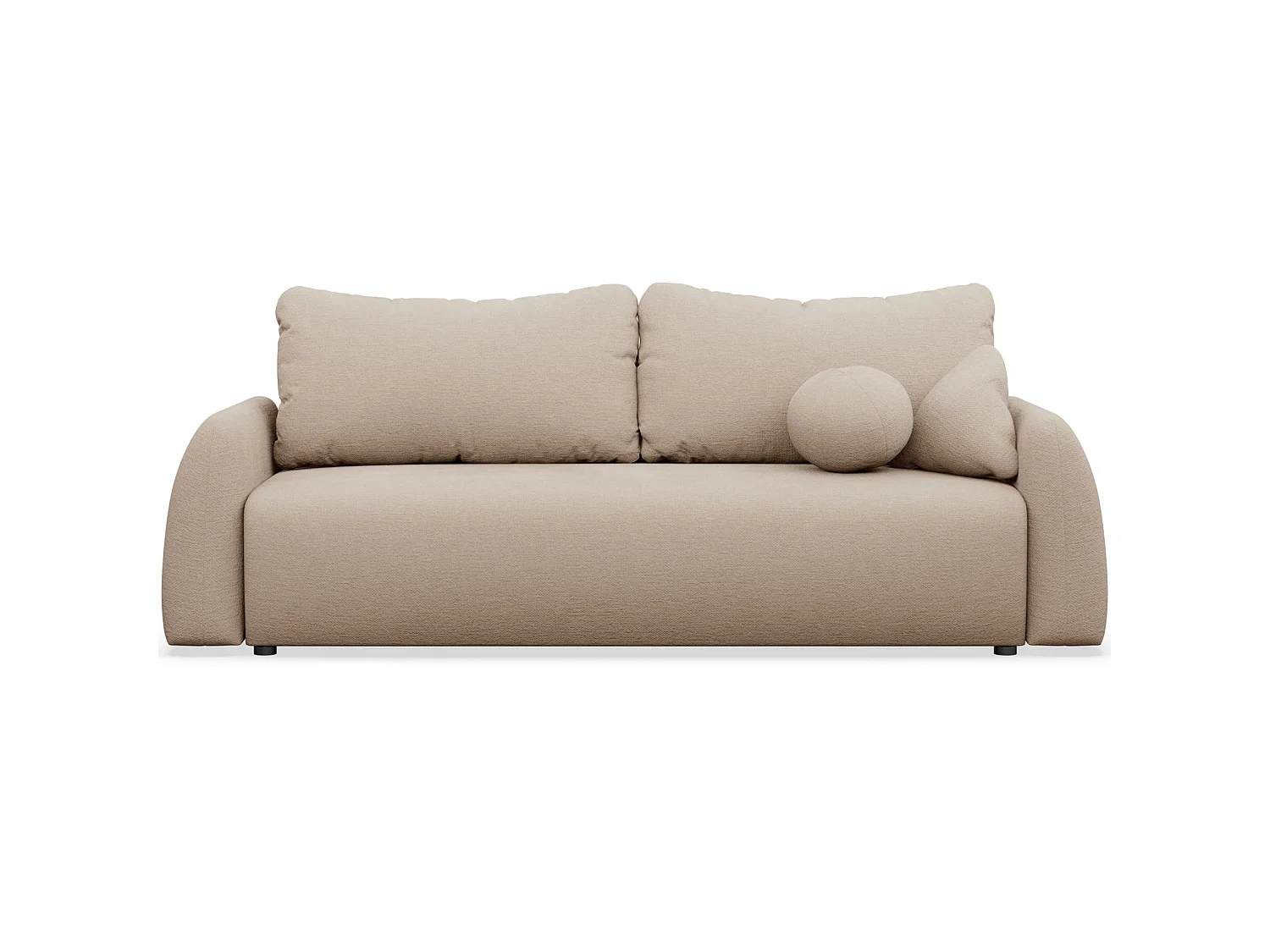 3-zits slaapbank - beige - NUBELLE