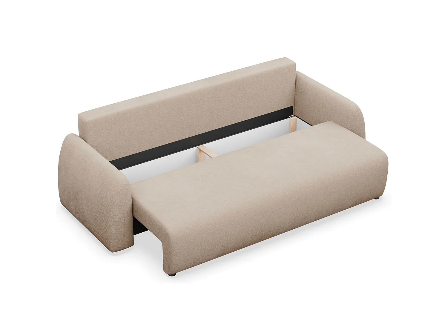 3-zits slaapbank - beige - NUBELLE