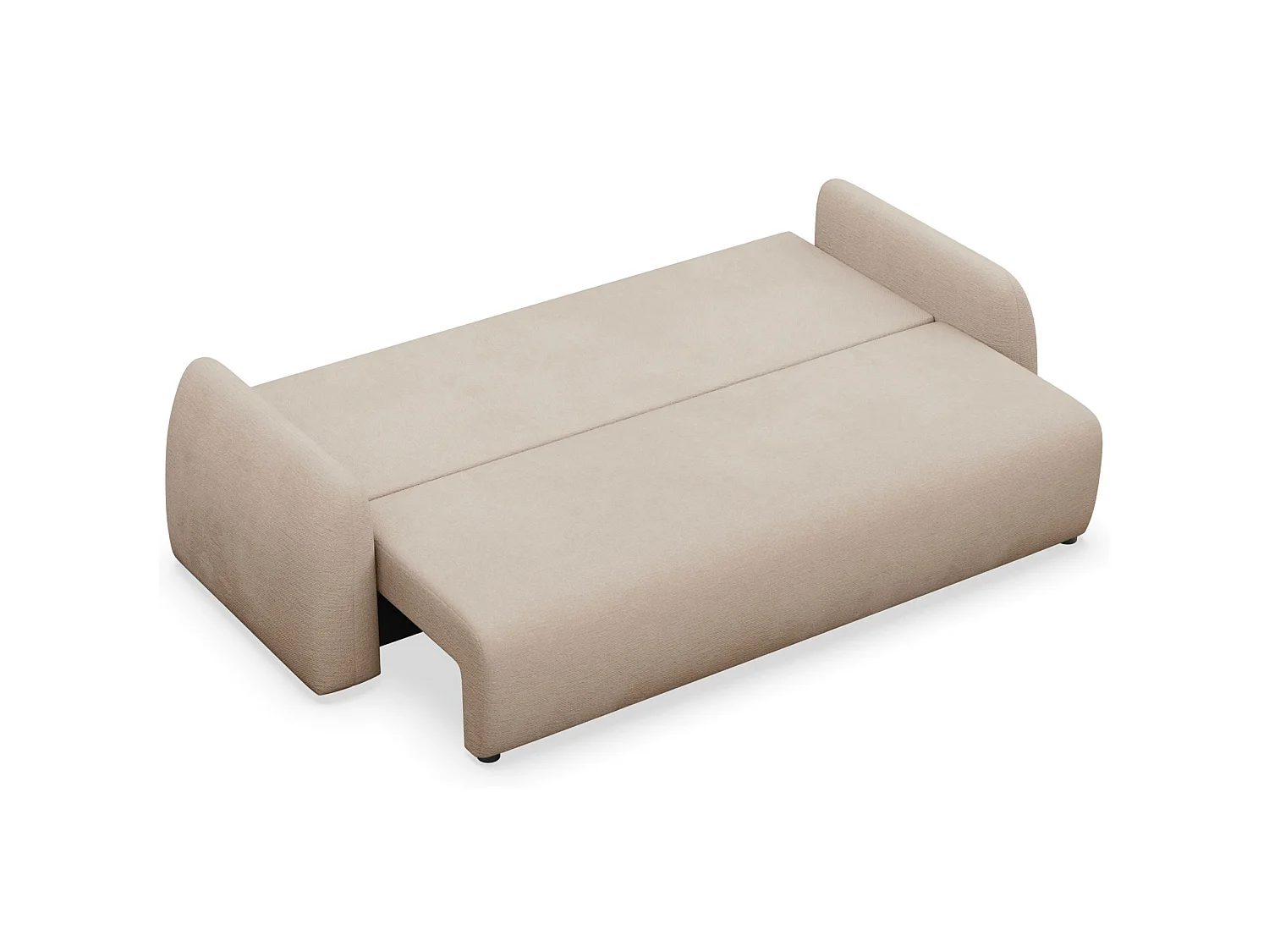 Canapé convertible 3 places - beige- NUBELLE