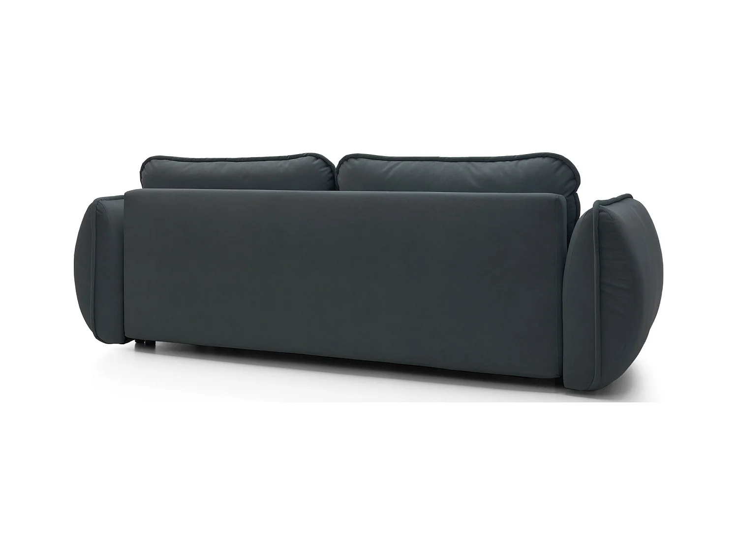 Canapé convertible 3 places - en velours graphite - CUTIE