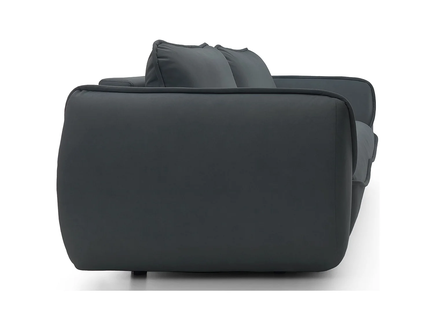 3-Sitzer Sofa - mit Schlaffunktion & Stauraum - Easy-Clean Velours - graphit