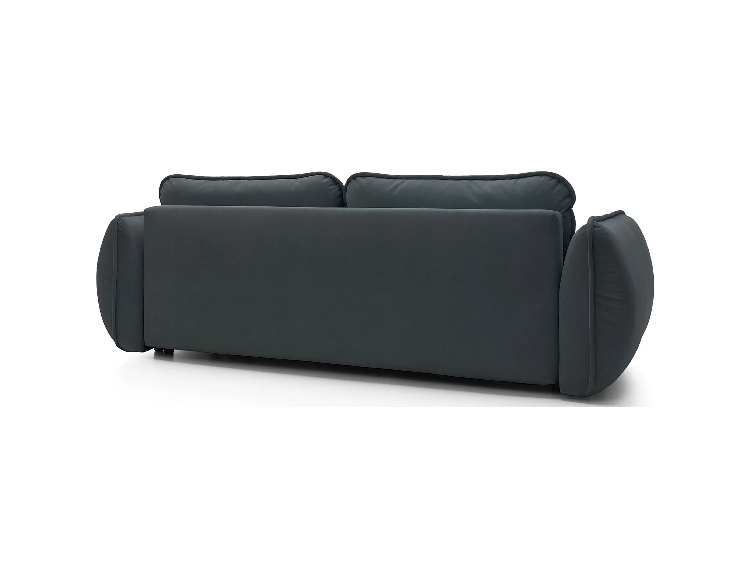 3-Sitzer Sofa - mit Schlaffunktion & Stauraum - Easy-Clean Velours - graphit