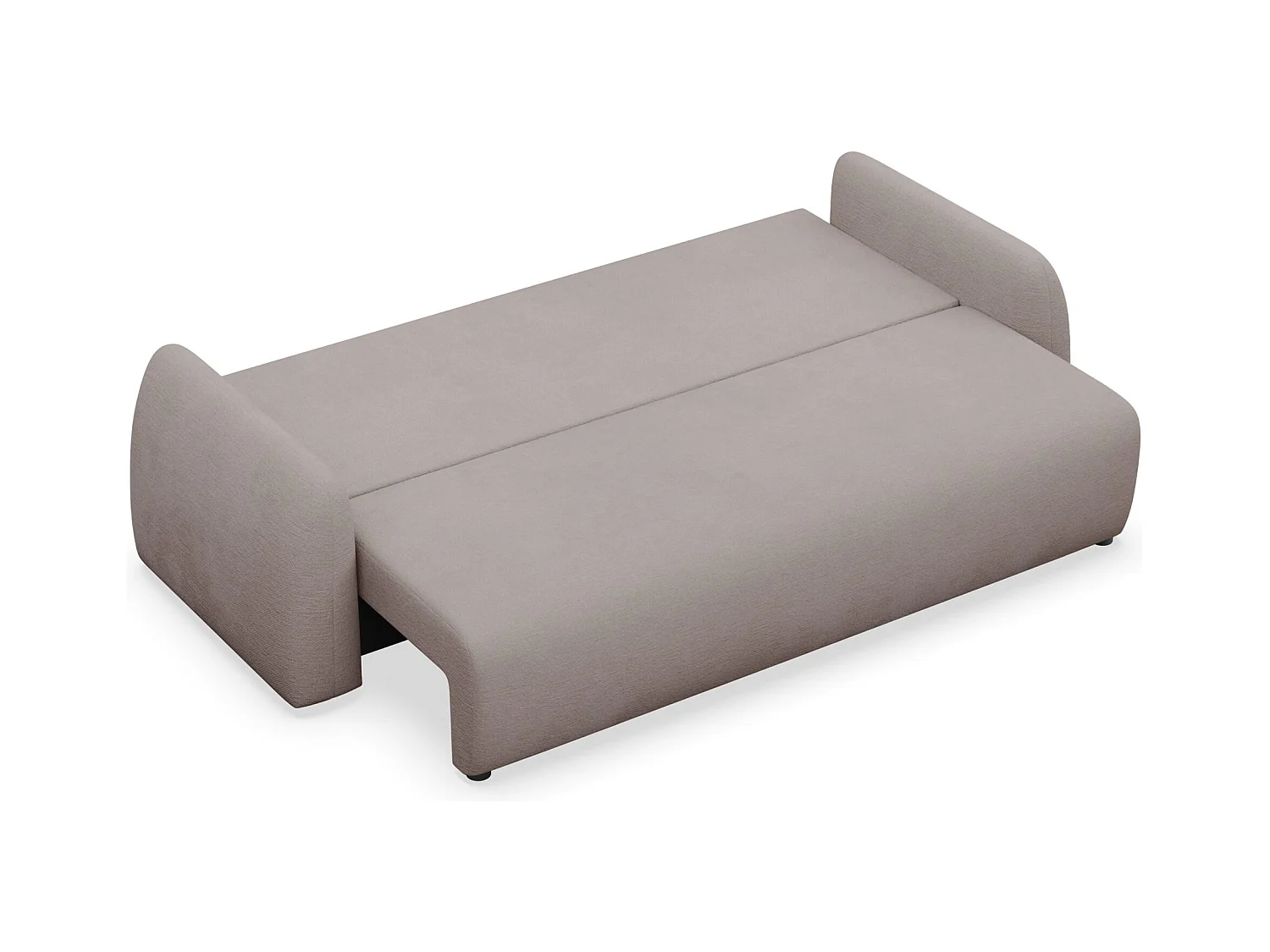 3-Sitzer Sofa - mit Schlaffunktion & Stauraum - Chenille - dunkelbeige