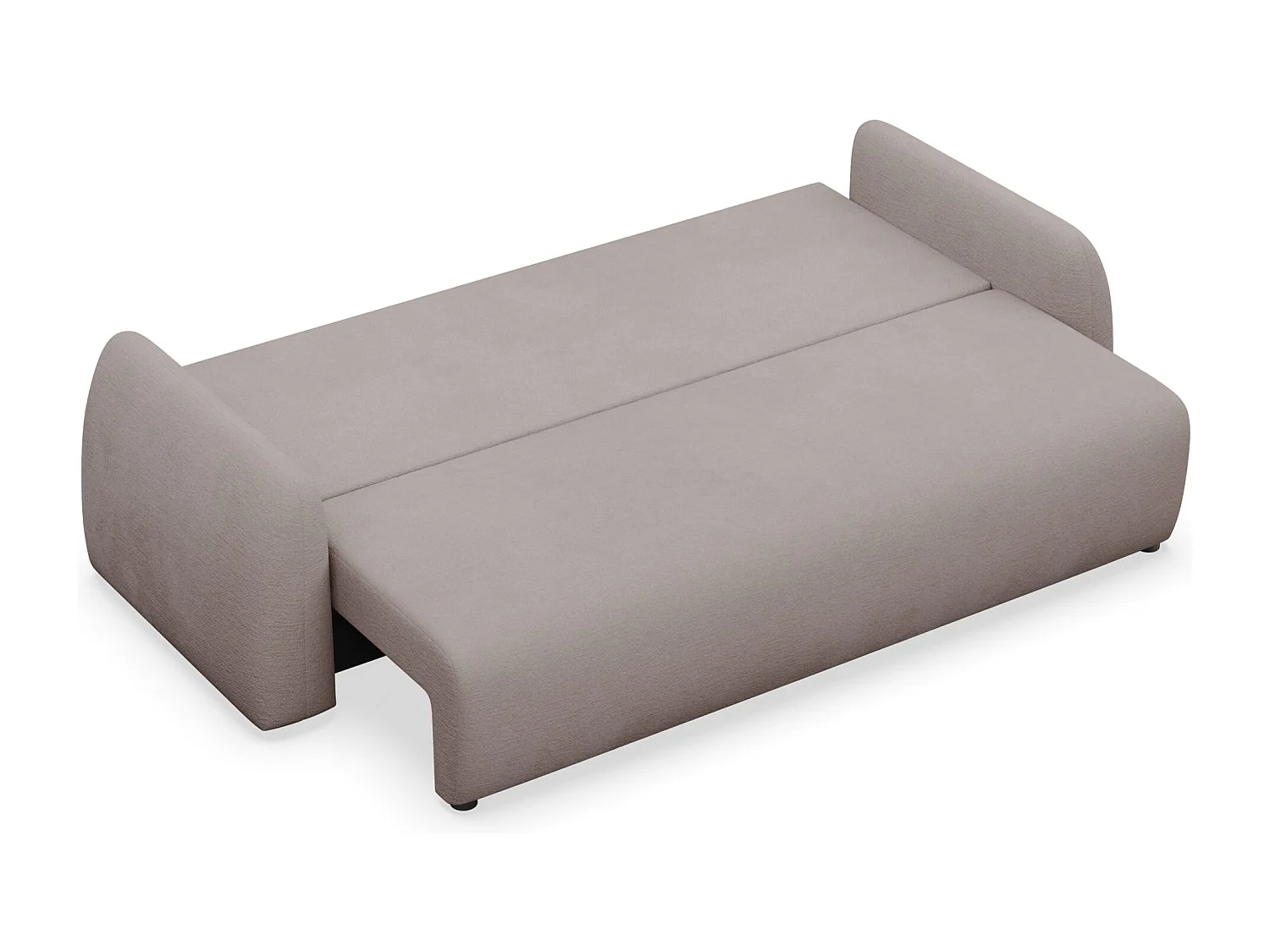 Canapé convertible 3 places - dunkelbeige- NUBELLE