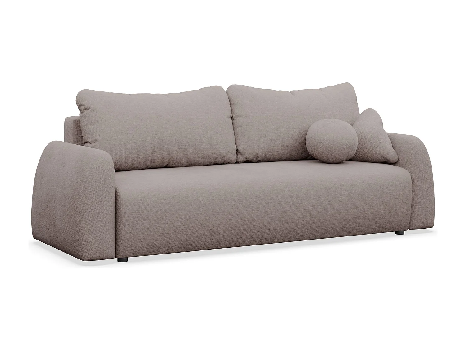 Canapé convertible 3 places - dunkelbeige- NUBELLE