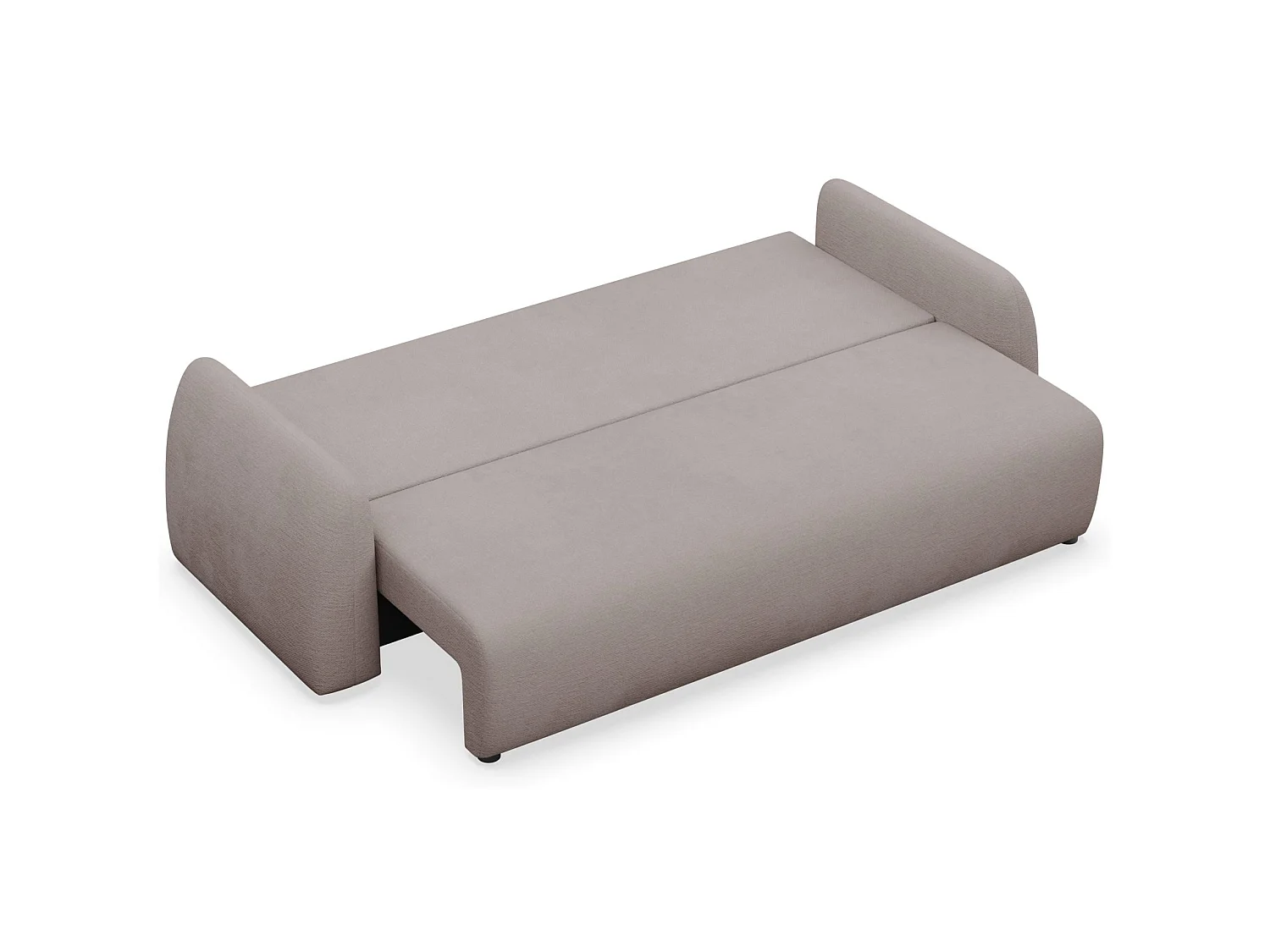 Canapé convertible 3 places - dunkelbeige- NUBELLE
