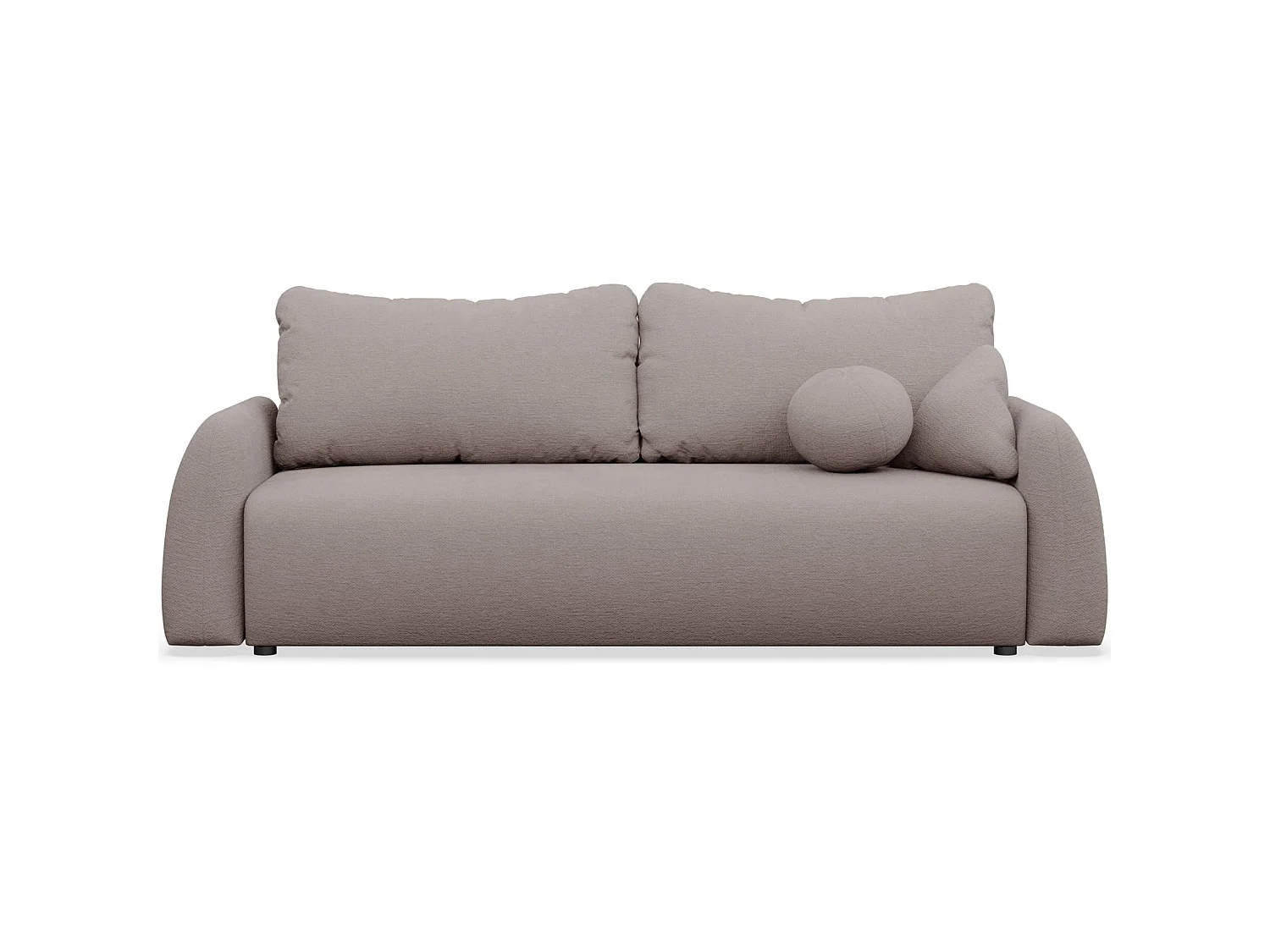 Canapé convertible 3 places - dunkelbeige- NUBELLE