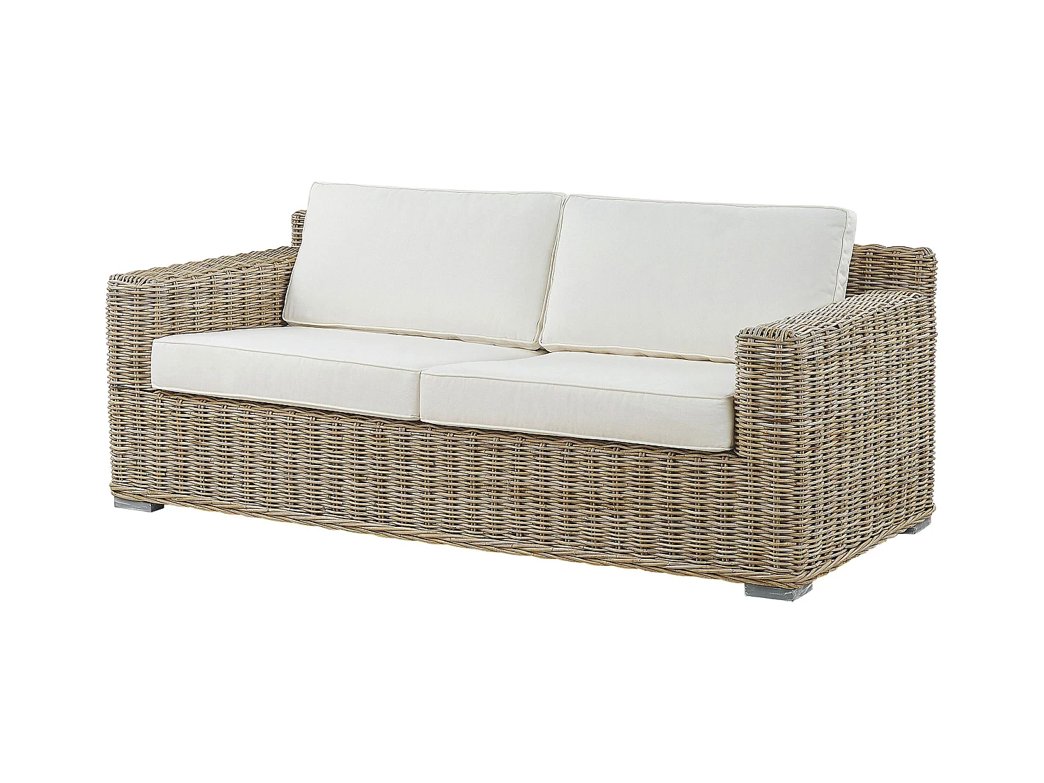 Ensemble de housses de coussins d'extérieur ARDEA Blanc