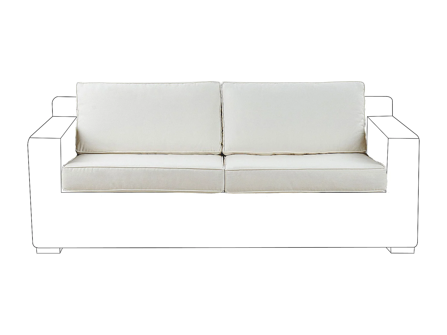 Set di copricuscini per esterni ARDEA Bianco