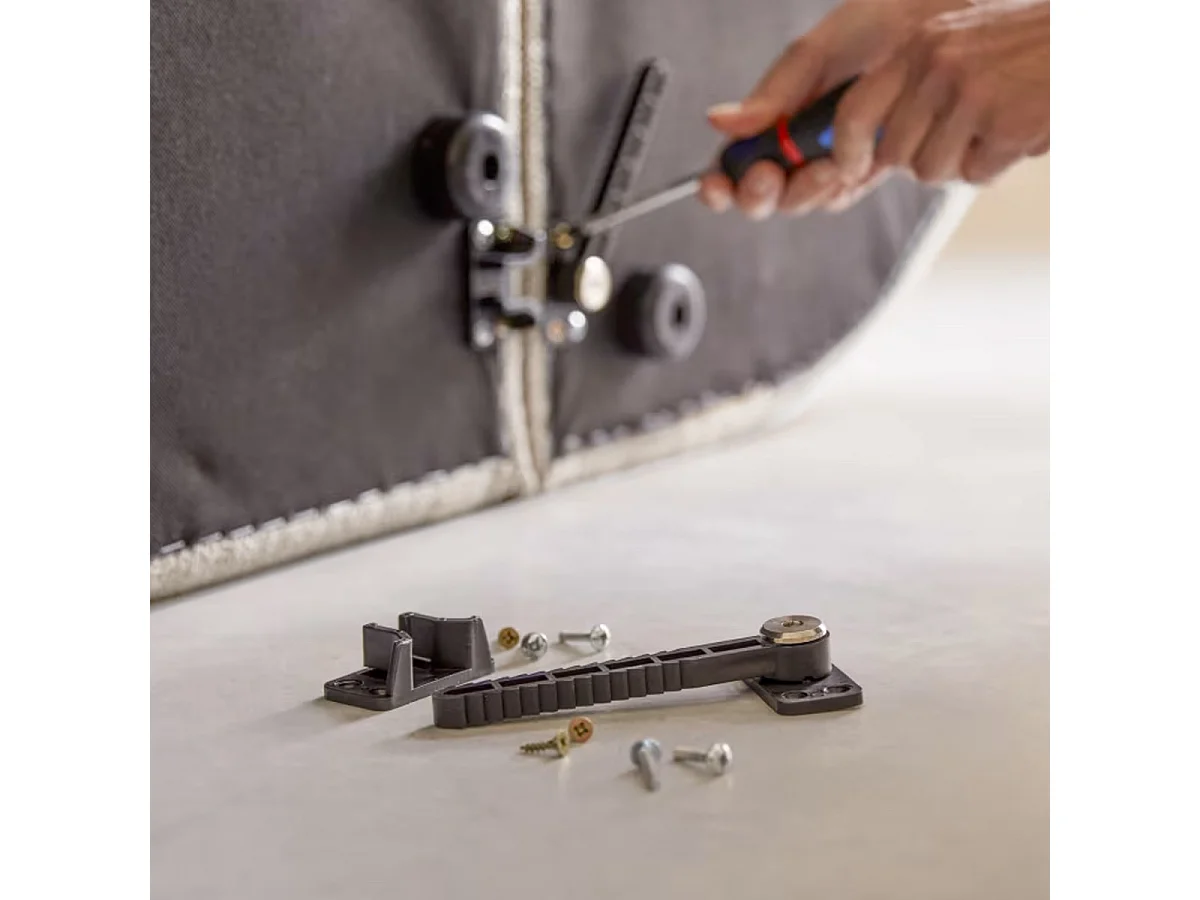 Divano angolare modulabile Dario 4-5 posti in tessuto beige