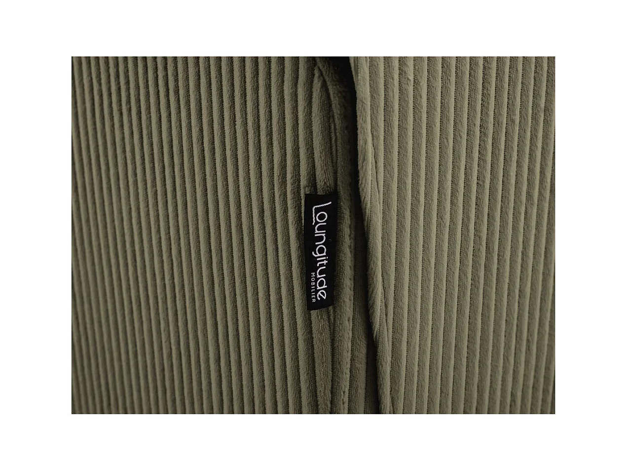 RELAXXO - Canapé de relaxation manuel 2 places LEO en velours côtelé - Vert