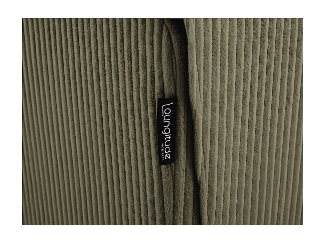 RELAXXO - Canapé de relaxation manuel 2 places LEO en velours côtelé - Vert