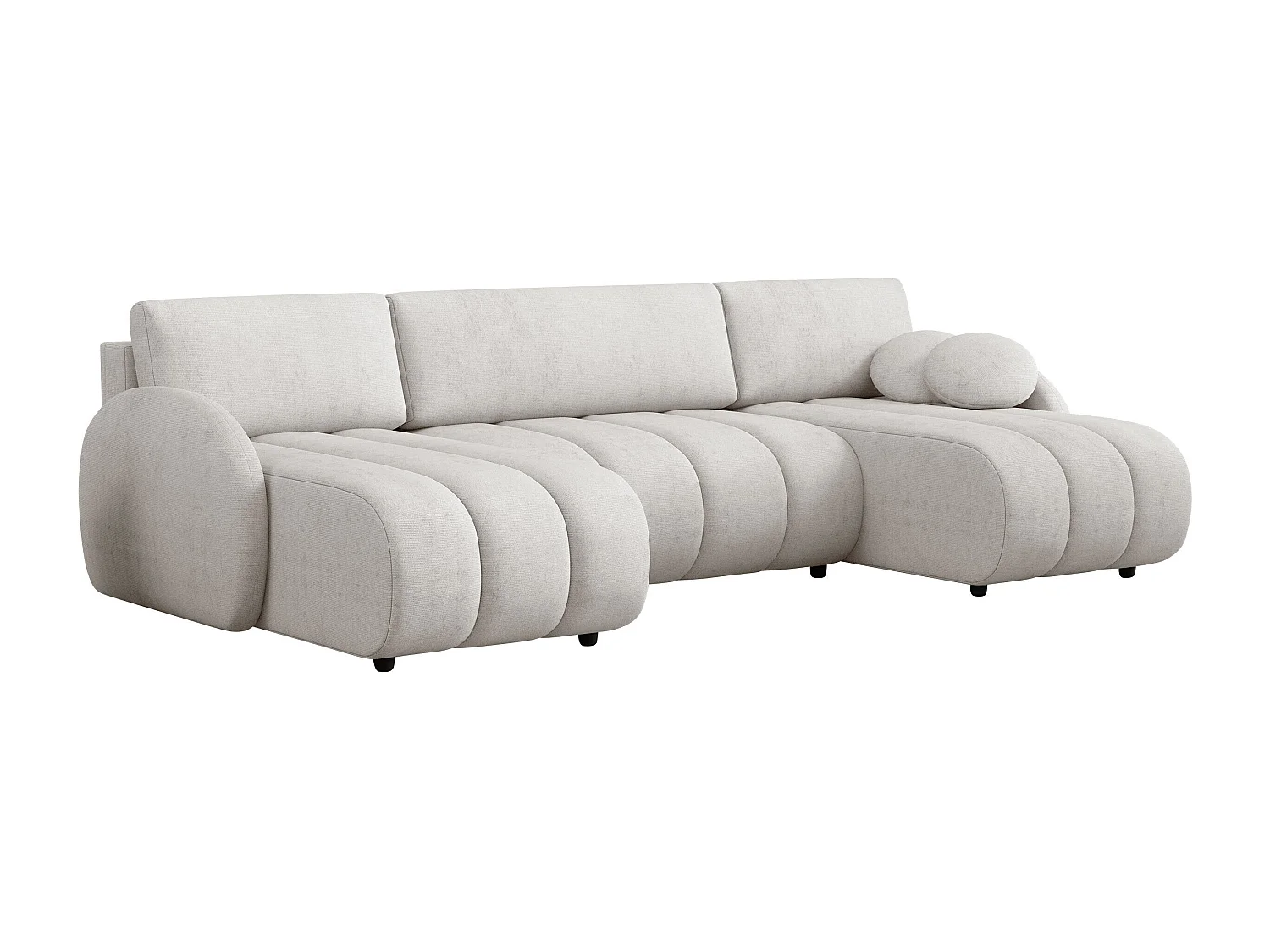 Sofá rinconero Columbus 248, De color marrón claro, Función de descanso, Almacenaje, 88cm