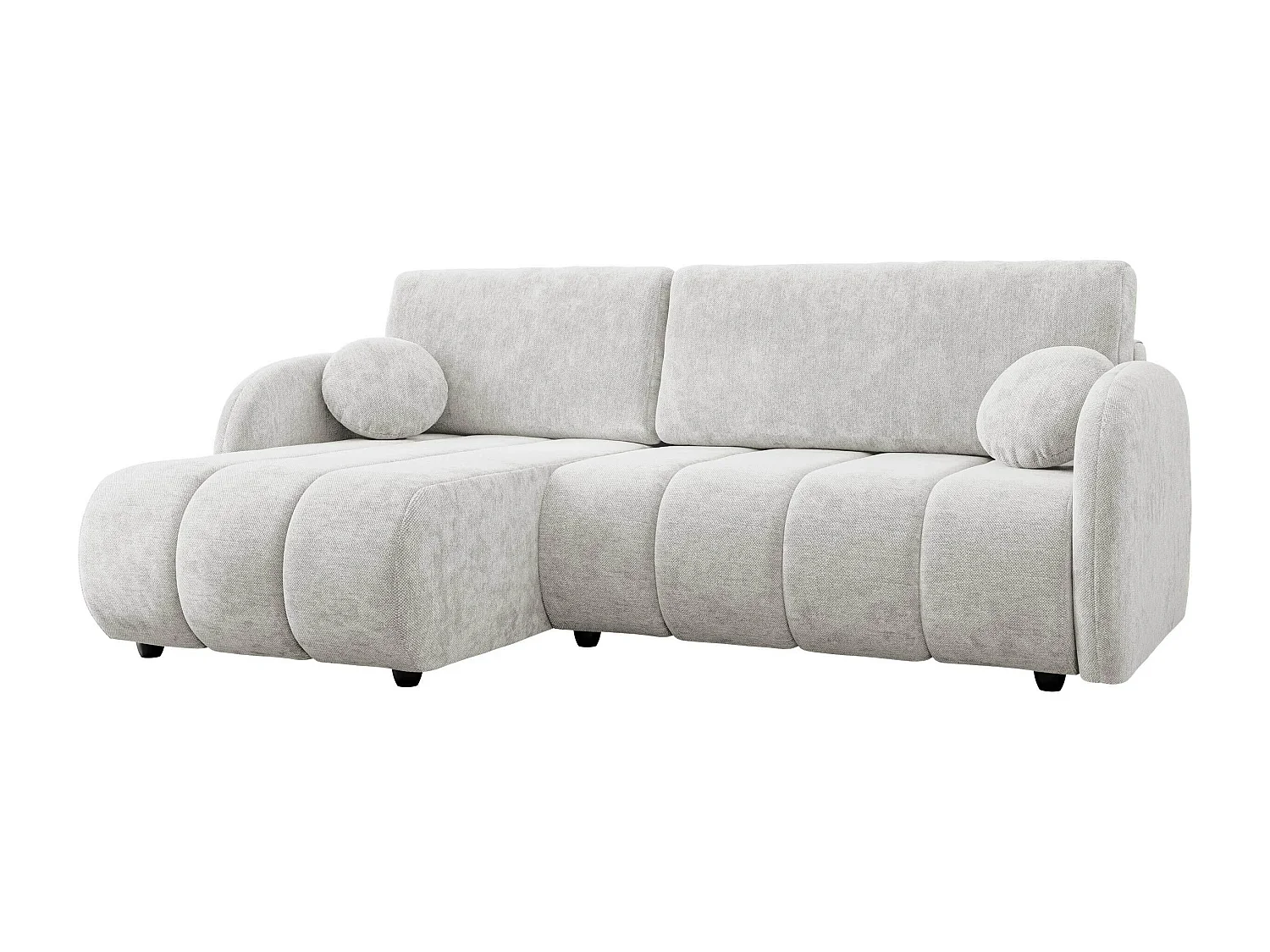 Canapé d'angle Columbus 247, Brun clair, Disponible, 233x160x88cm