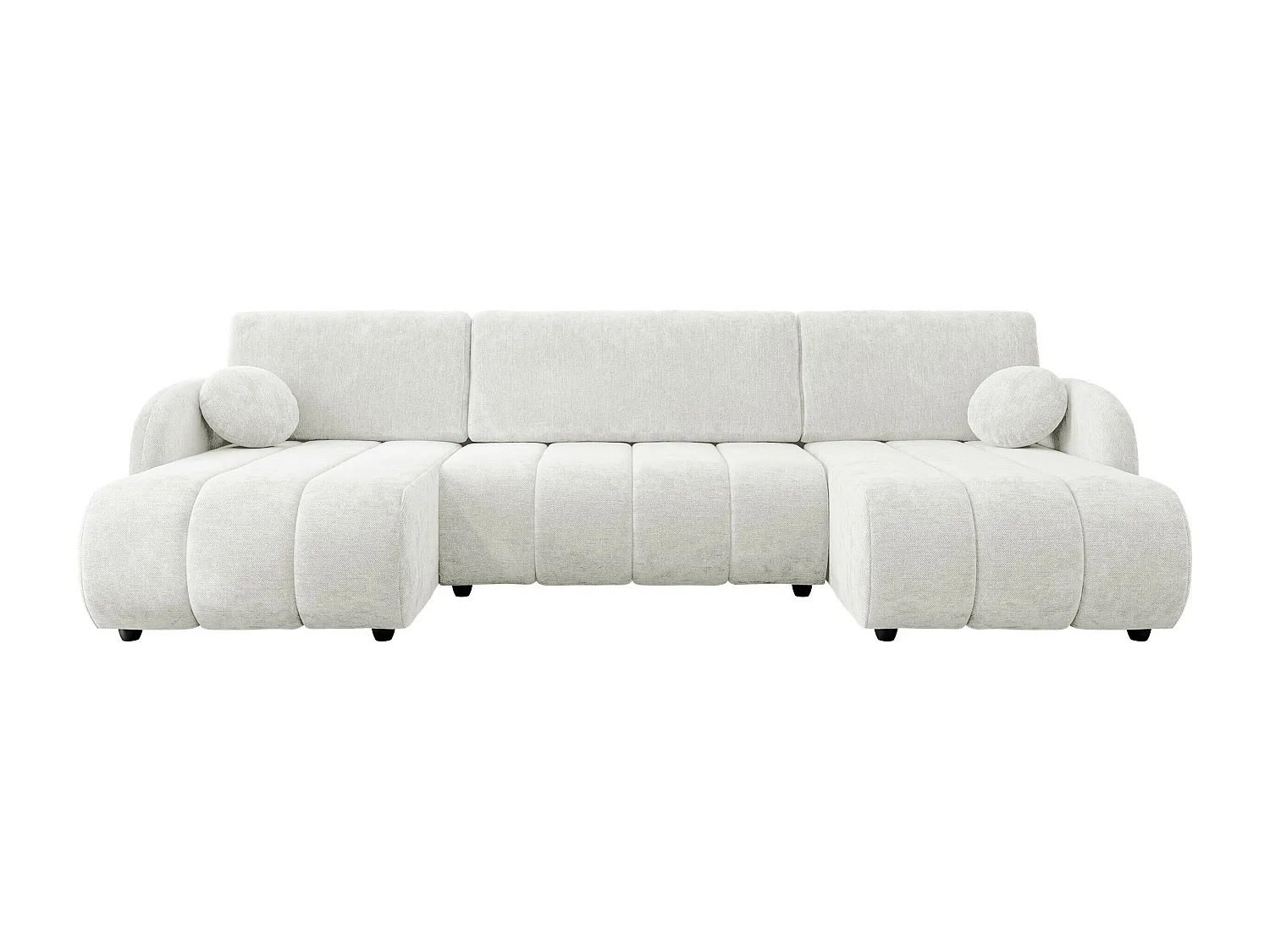 Canapé d'angle Columbus 248, Blanc, Disponible, 318x160x88cm