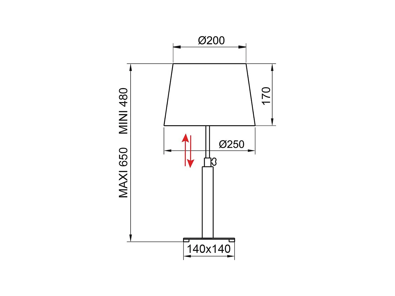 Lampe déco QUATRO LT