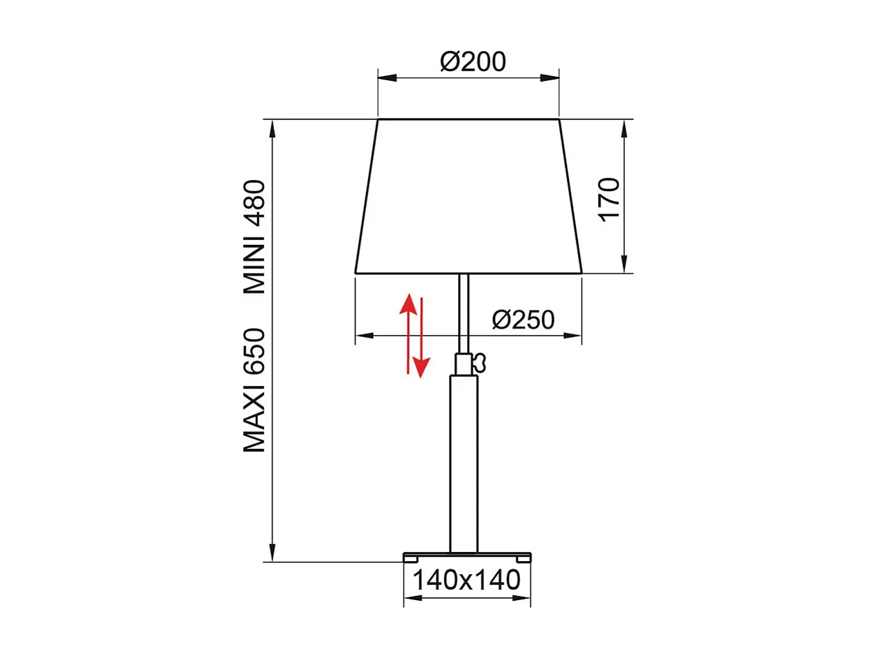 Lampe déco QUATRO LT