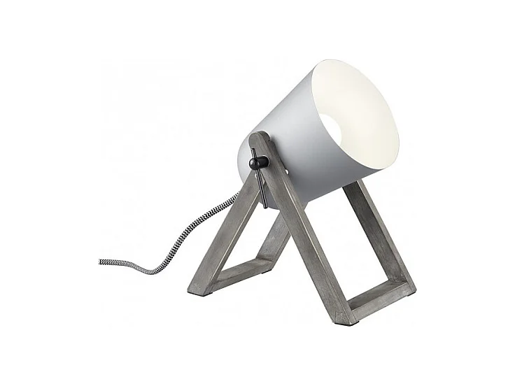 Lampe à poser bois métal Marc