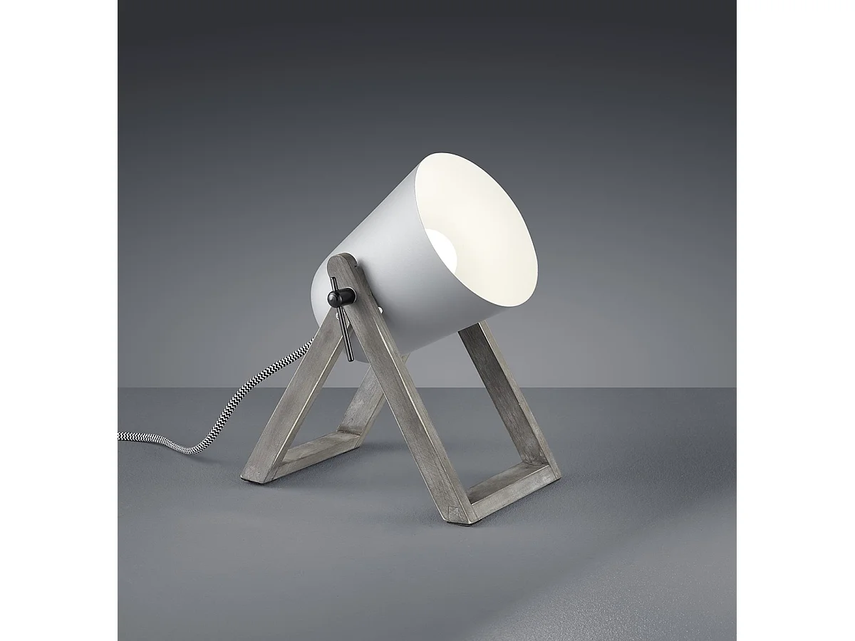 Lampe à poser bois métal Marc