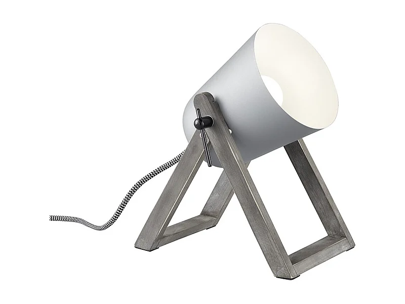 Lampe à poser bois métal Marc