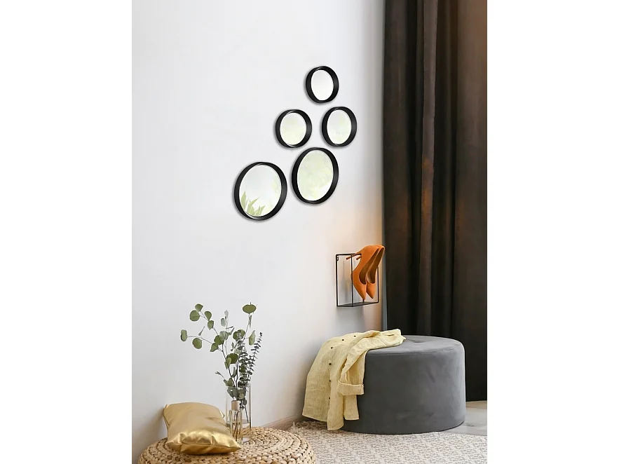 5 Miroirs Lia ronds design